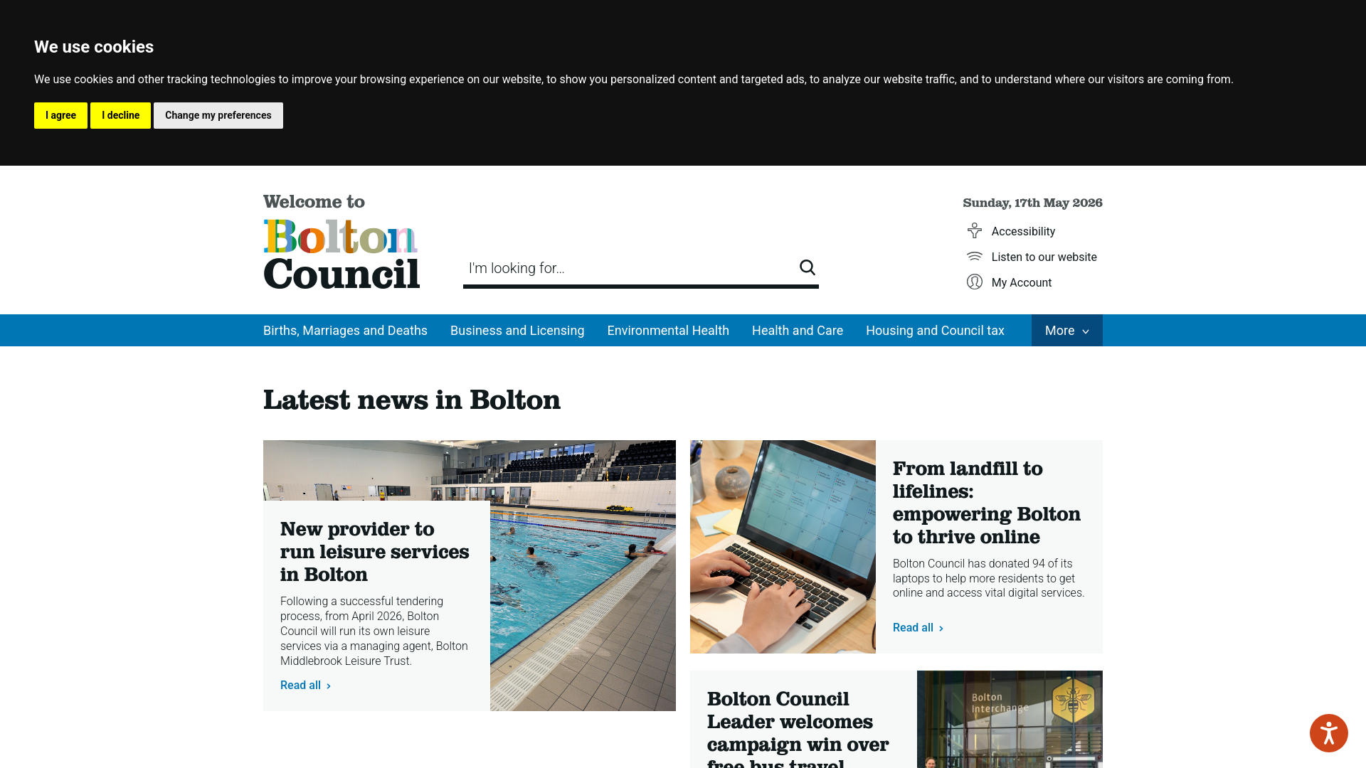 Website screenshot