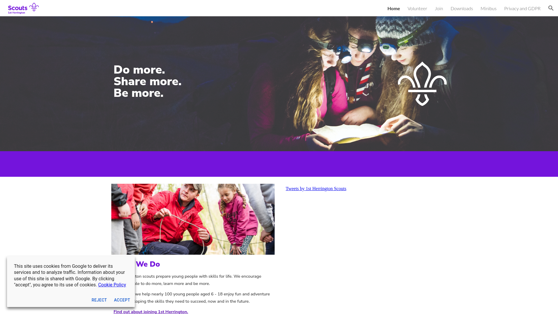 Website screenshot