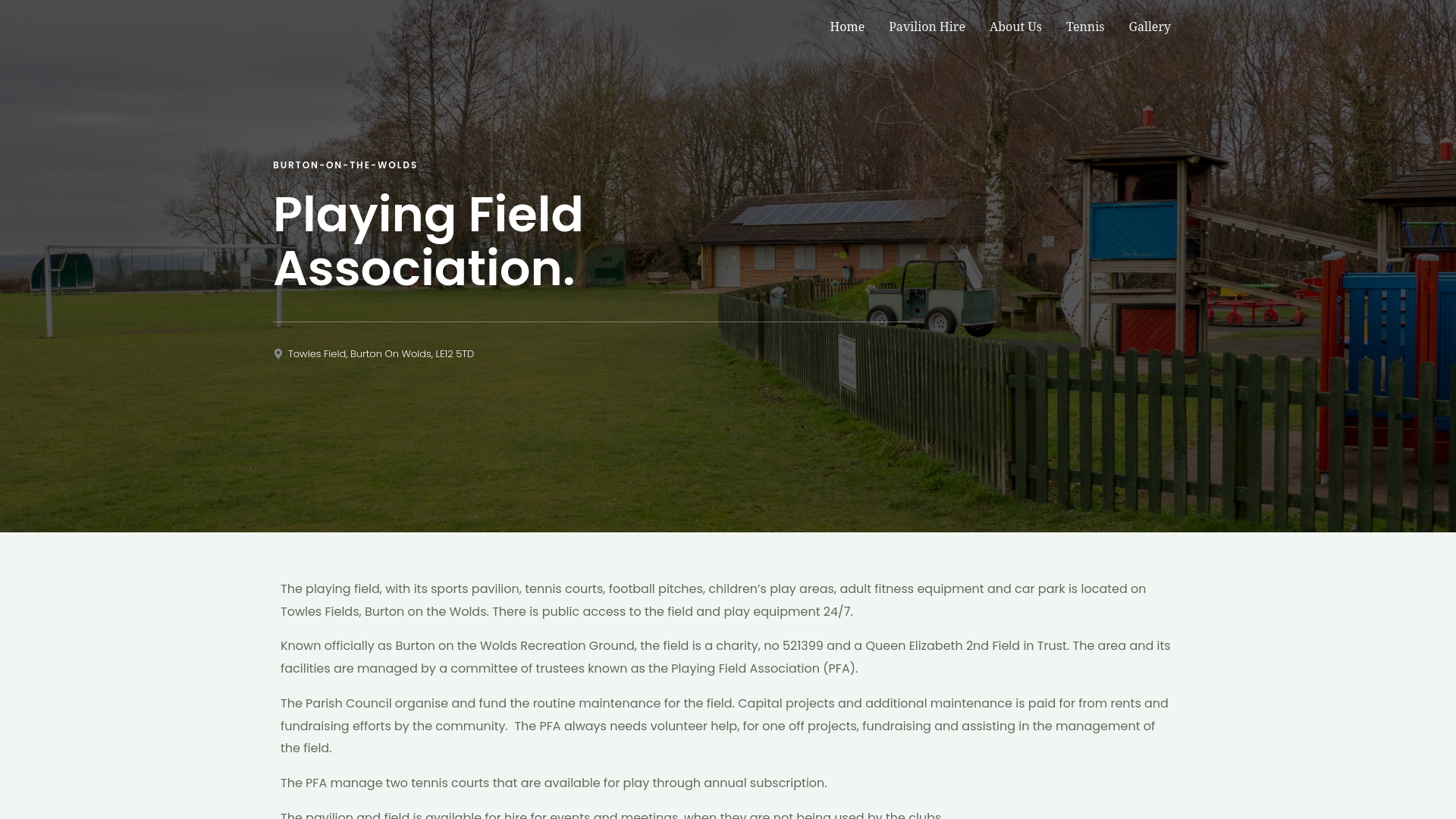 Website screenshot