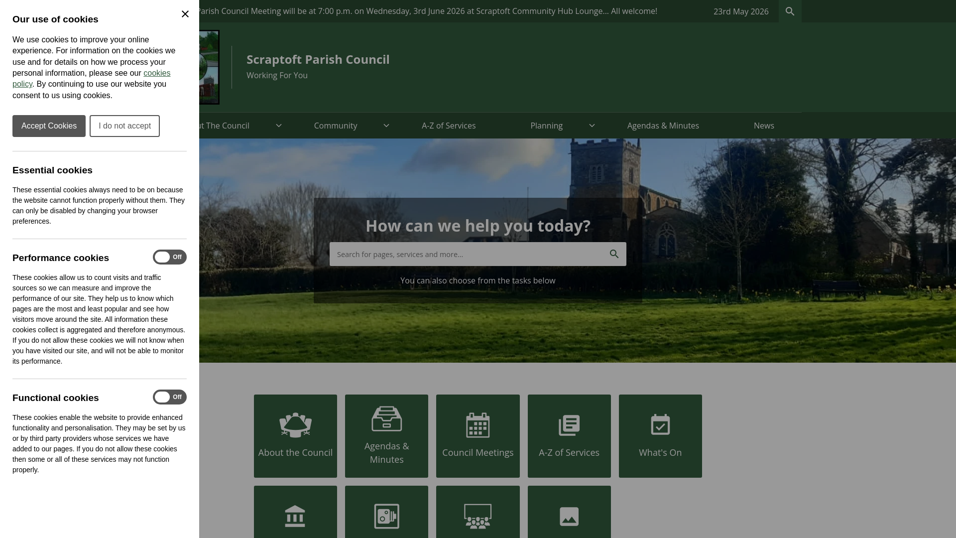 Website screenshot