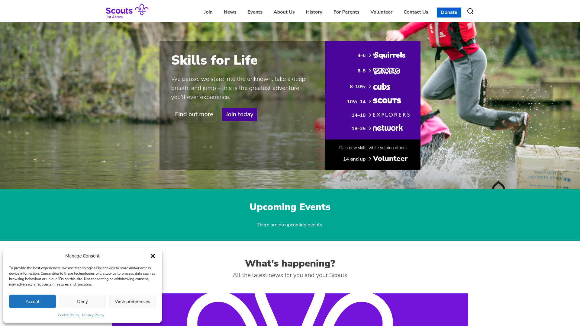Website screenshot