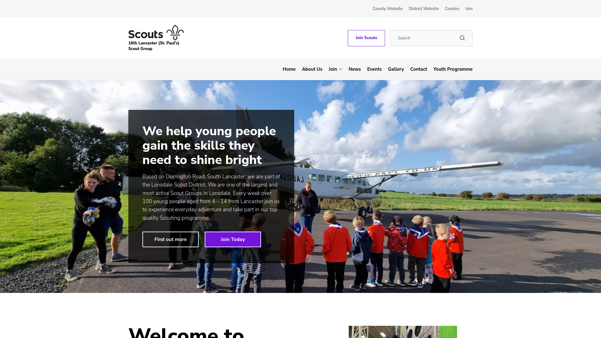 Website screenshot