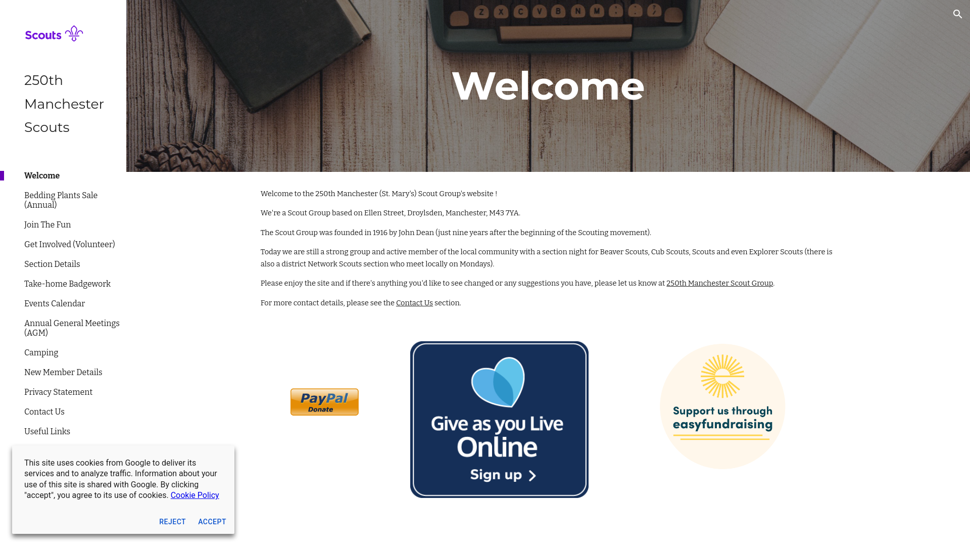 Website screenshot