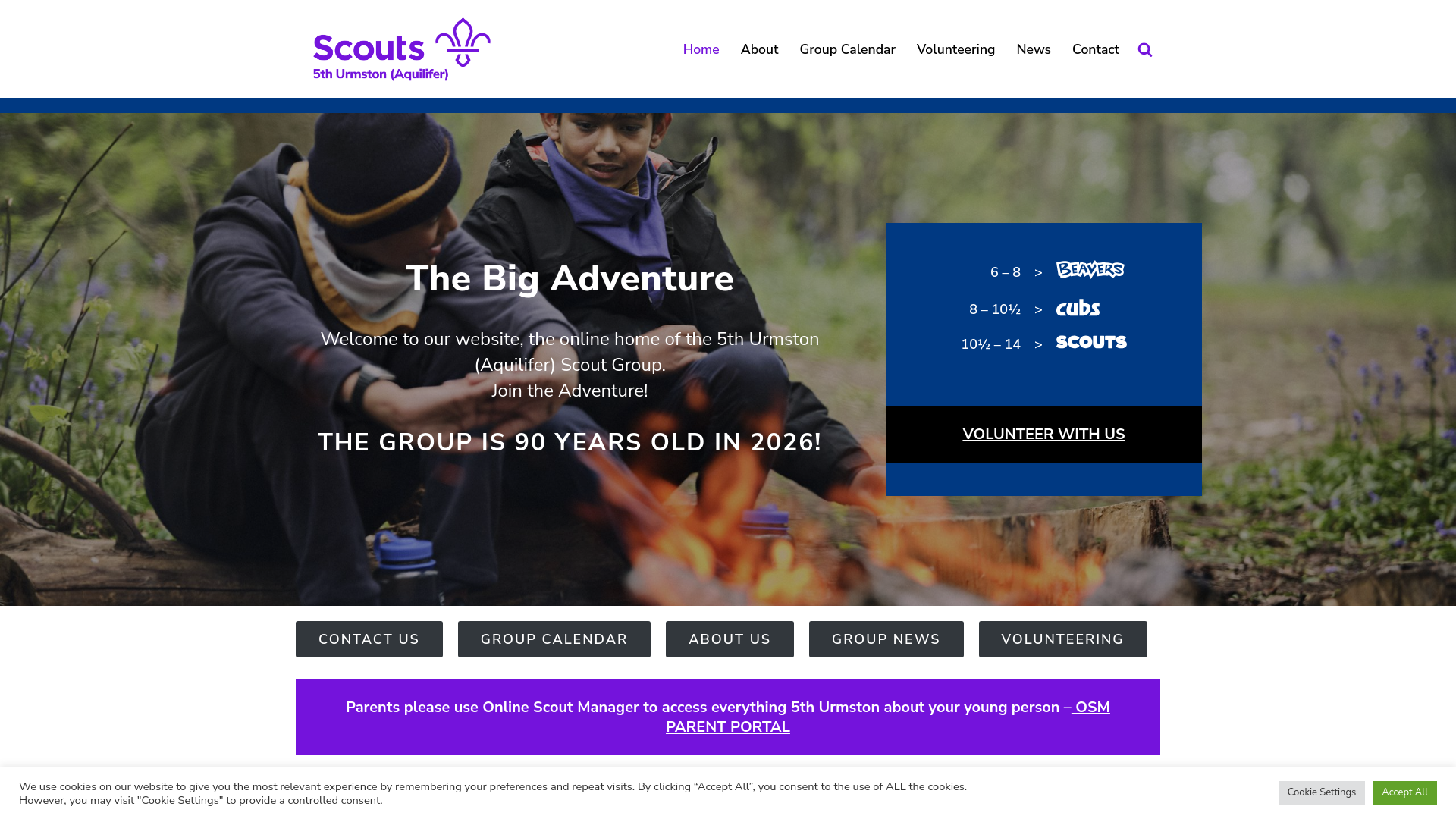 Website screenshot