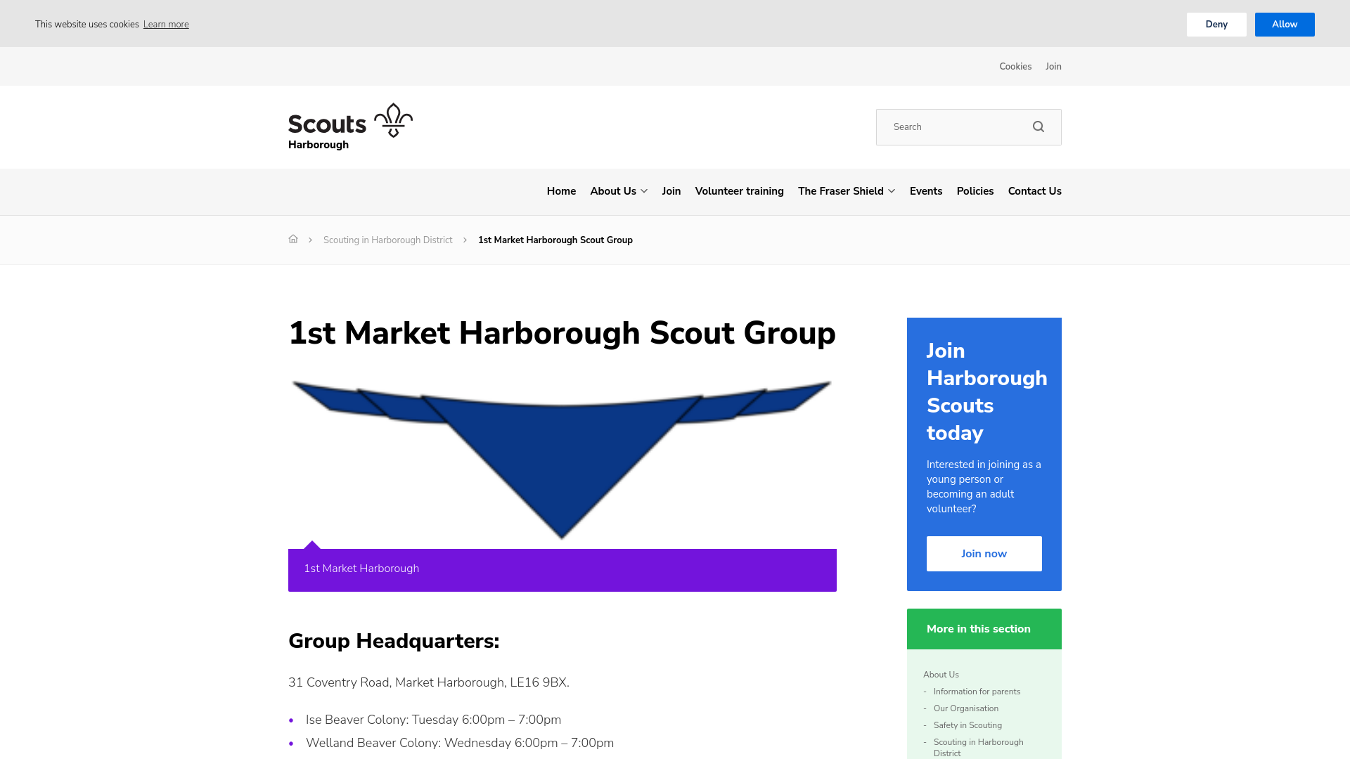 Website screenshot