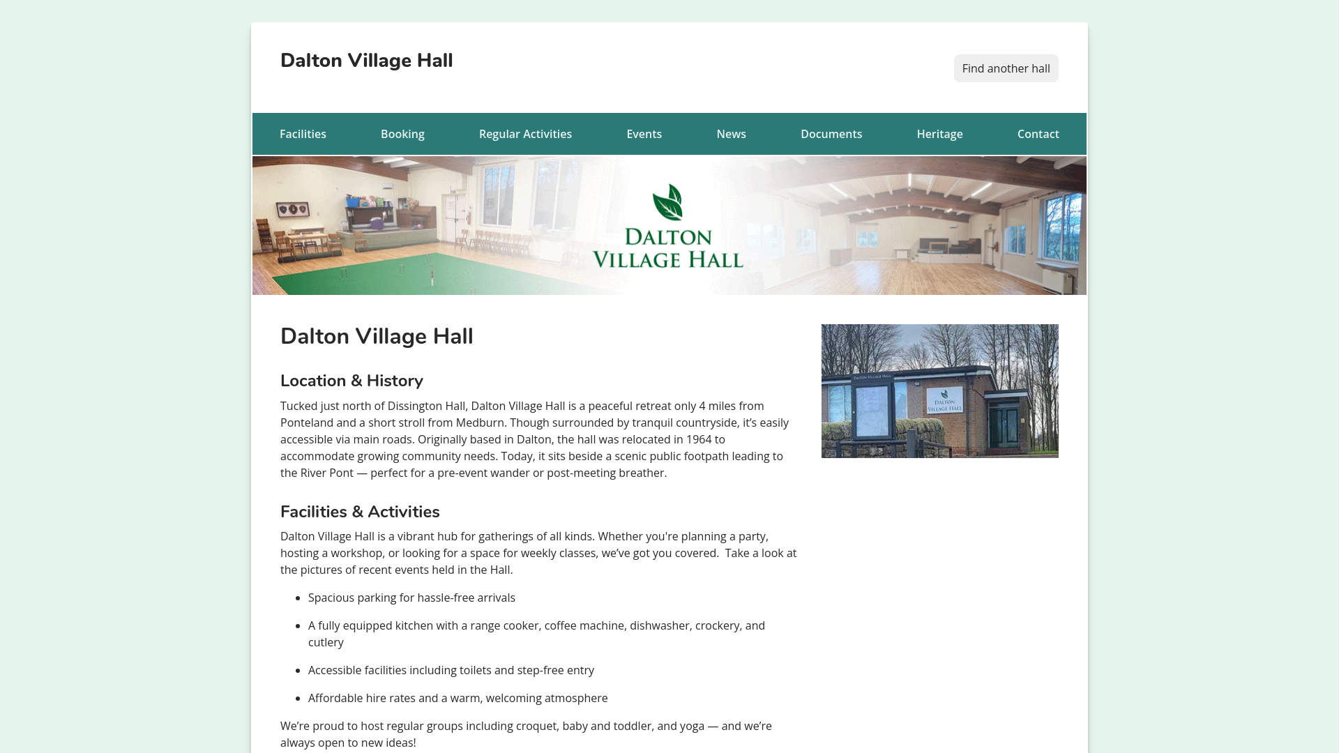 Website screenshot