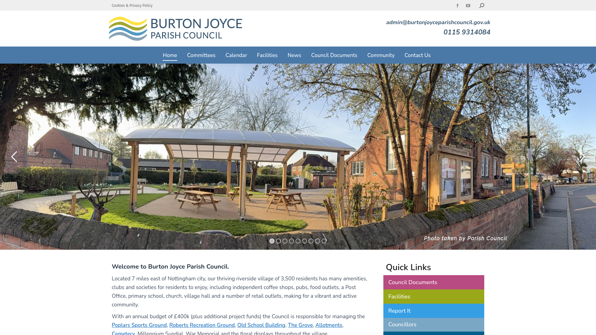 Website screenshot