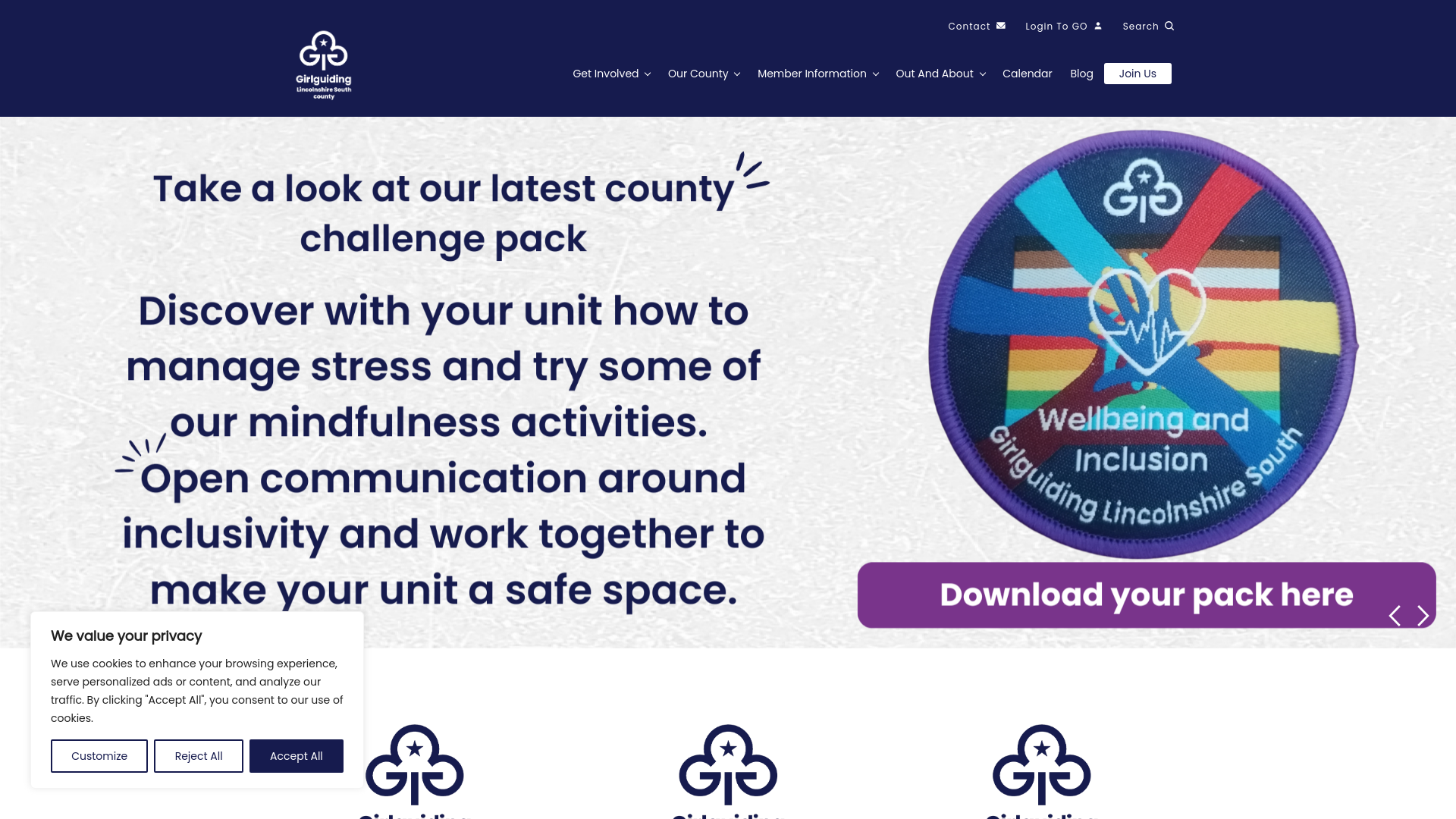Website screenshot