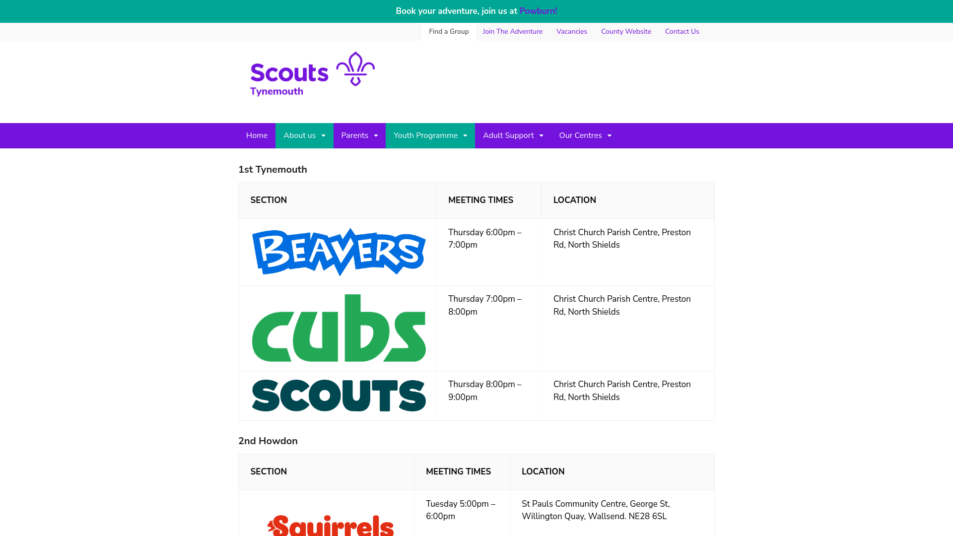 Website screenshot