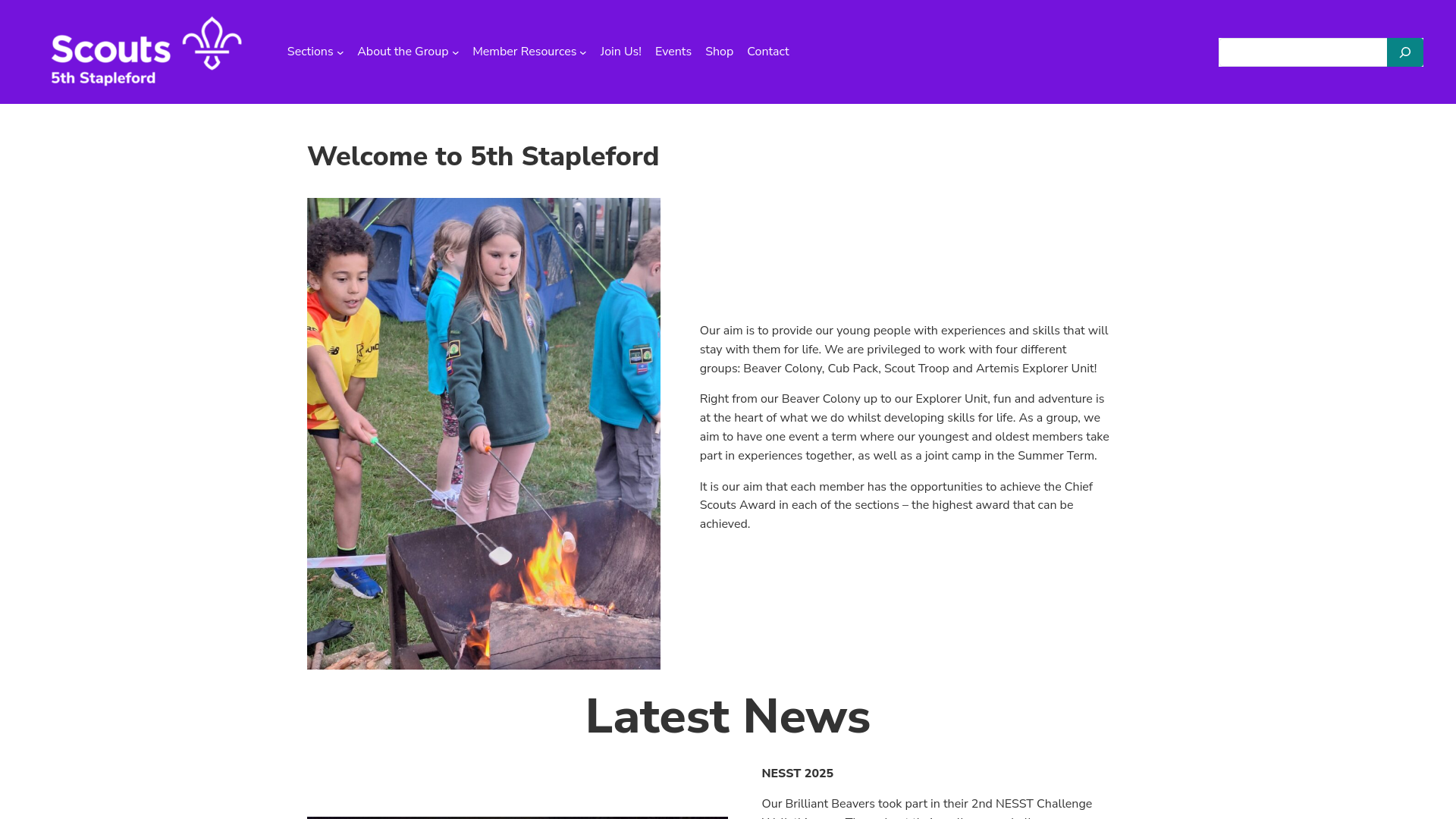 Website screenshot