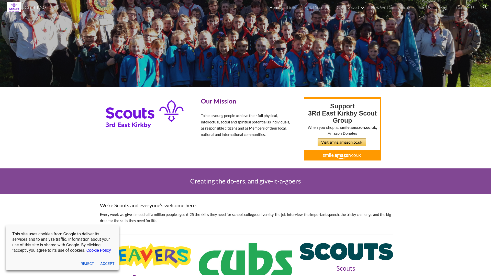 Website screenshot