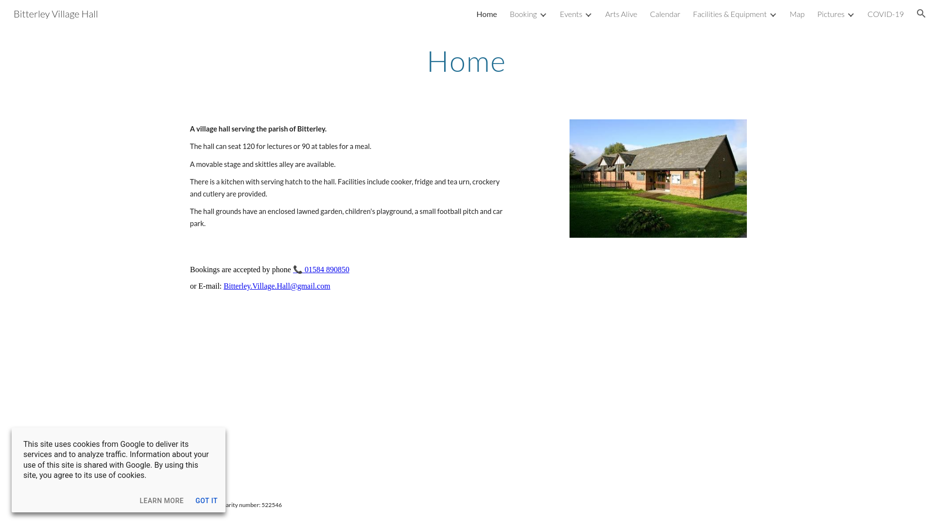 Website screenshot