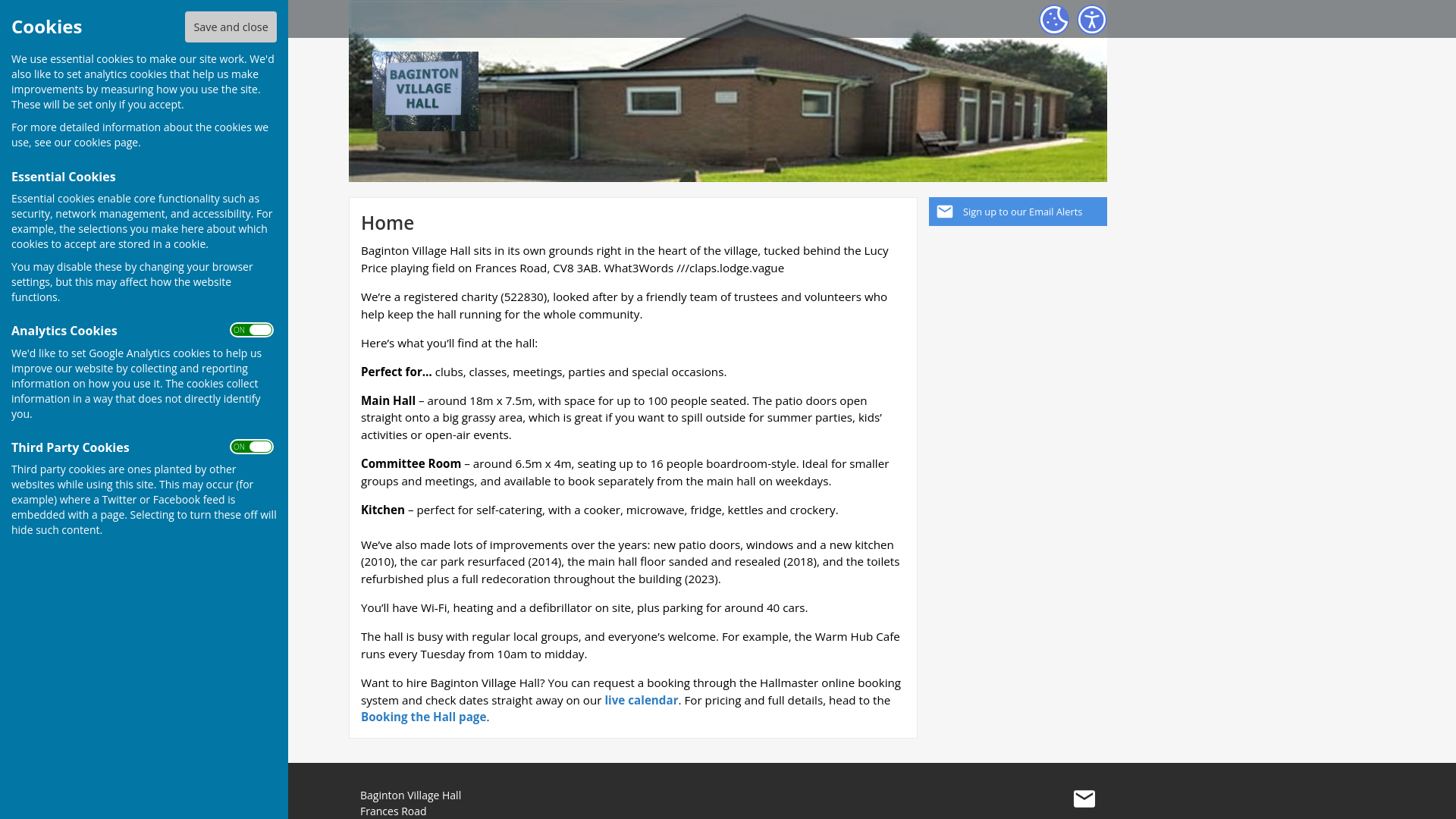 Website screenshot