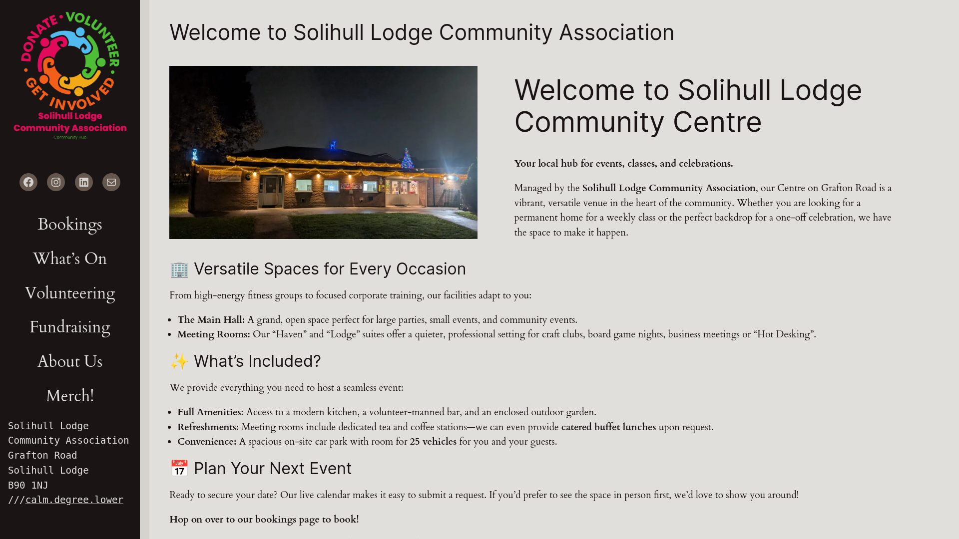 Website screenshot
