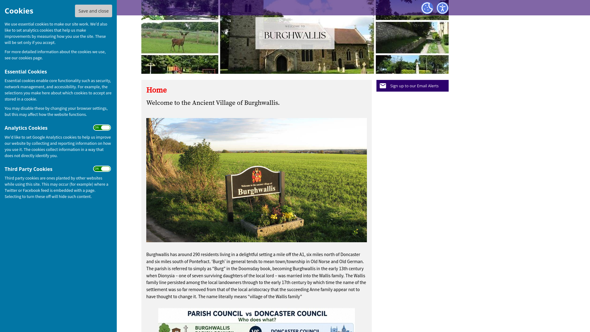 Website screenshot