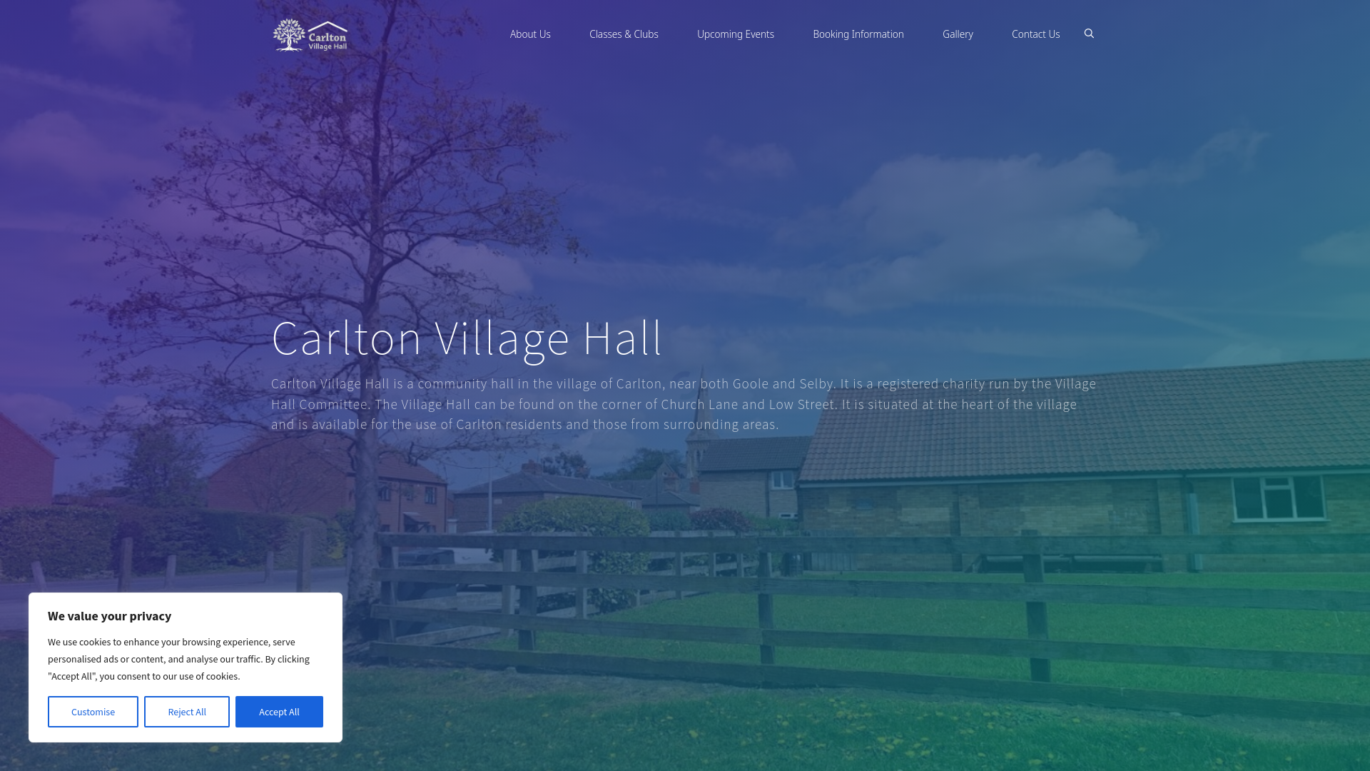 Website screenshot