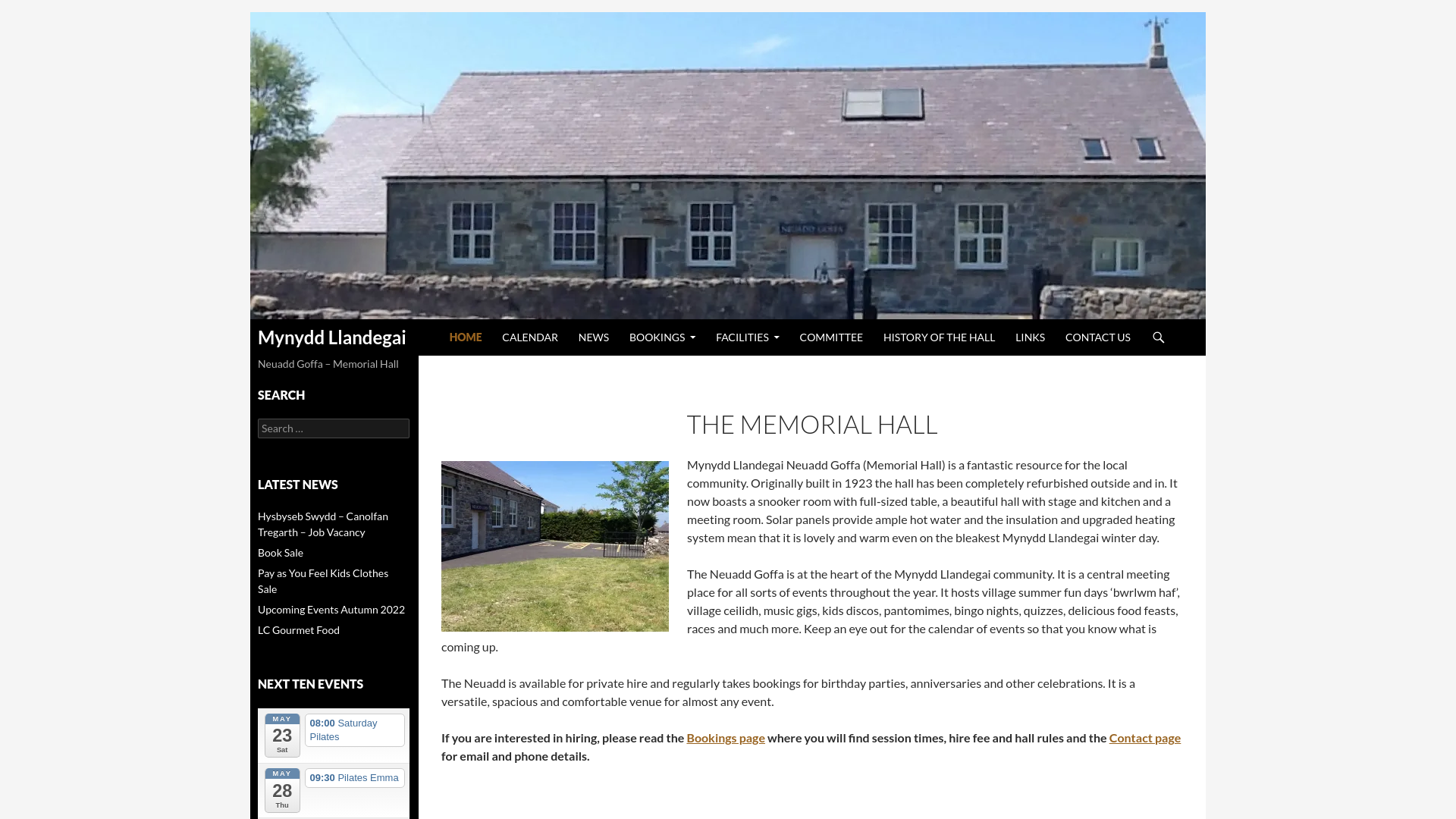 Website screenshot