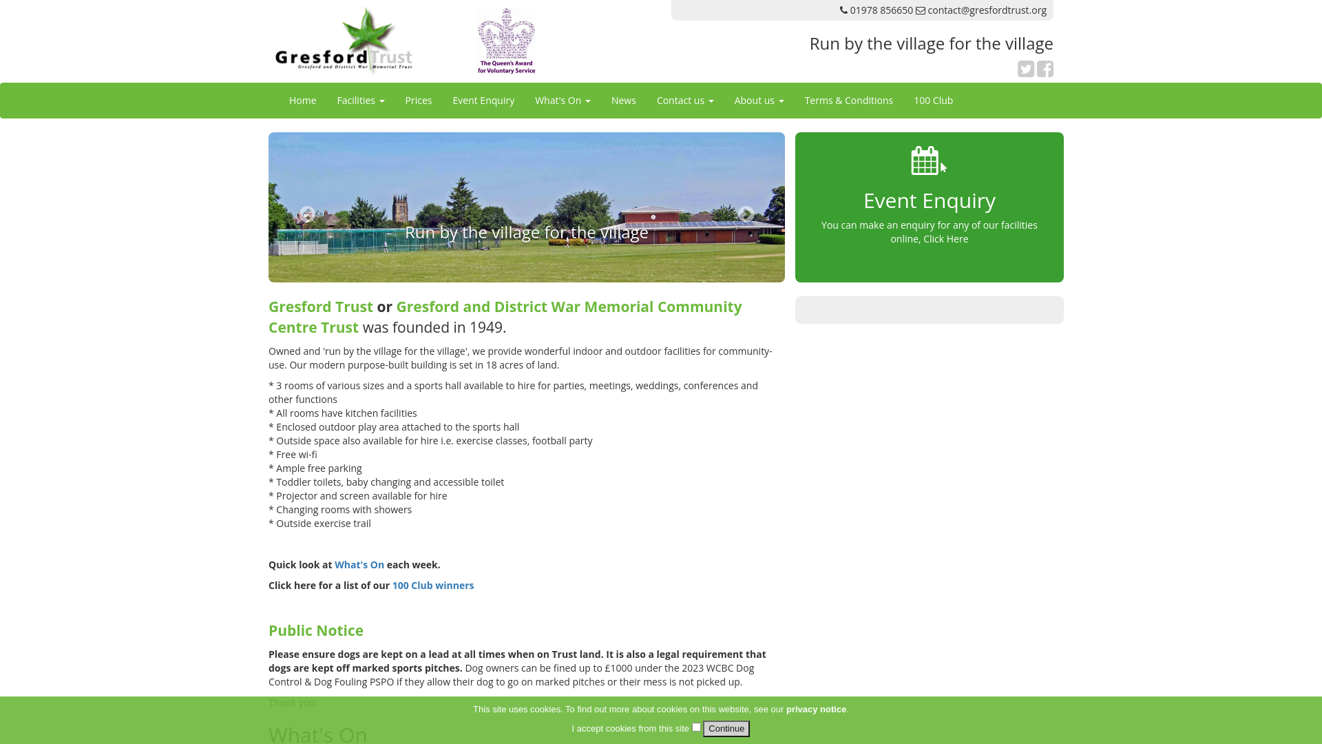Website screenshot