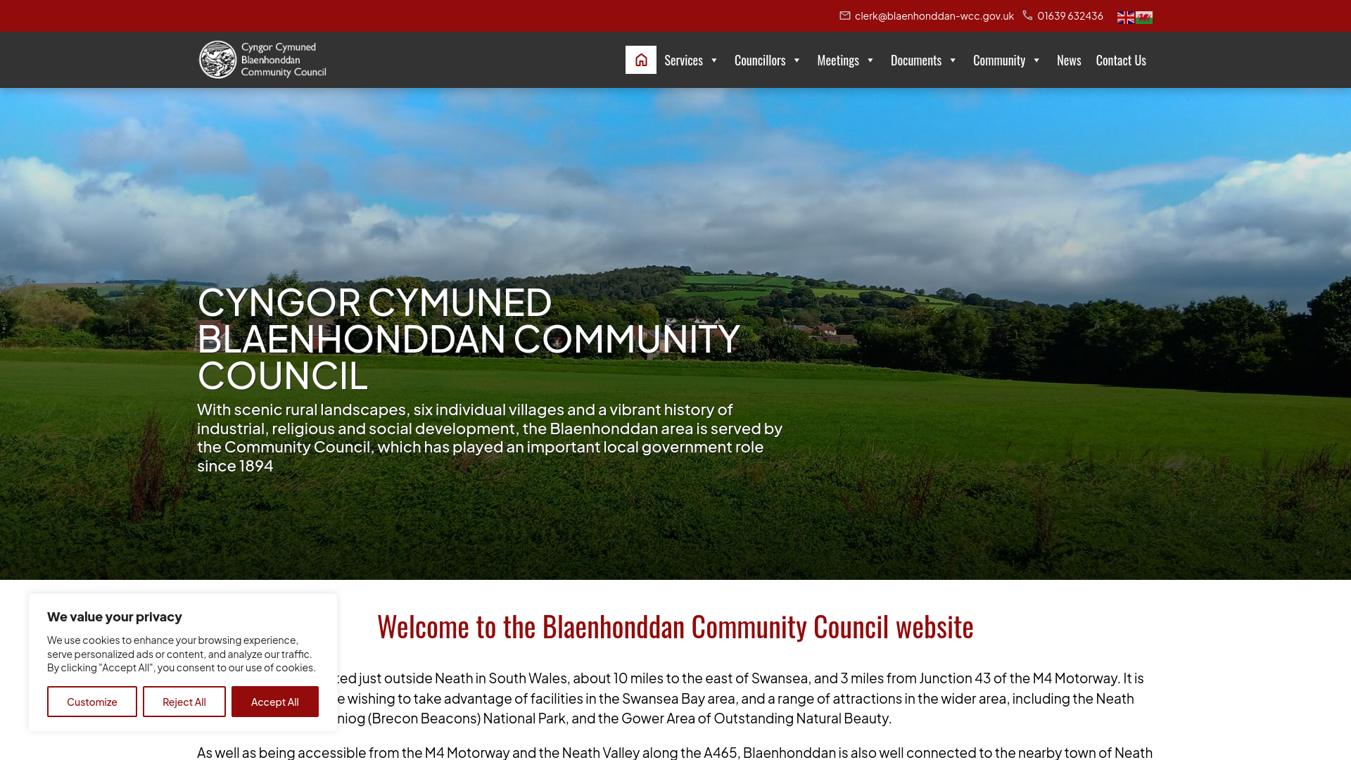 Website screenshot