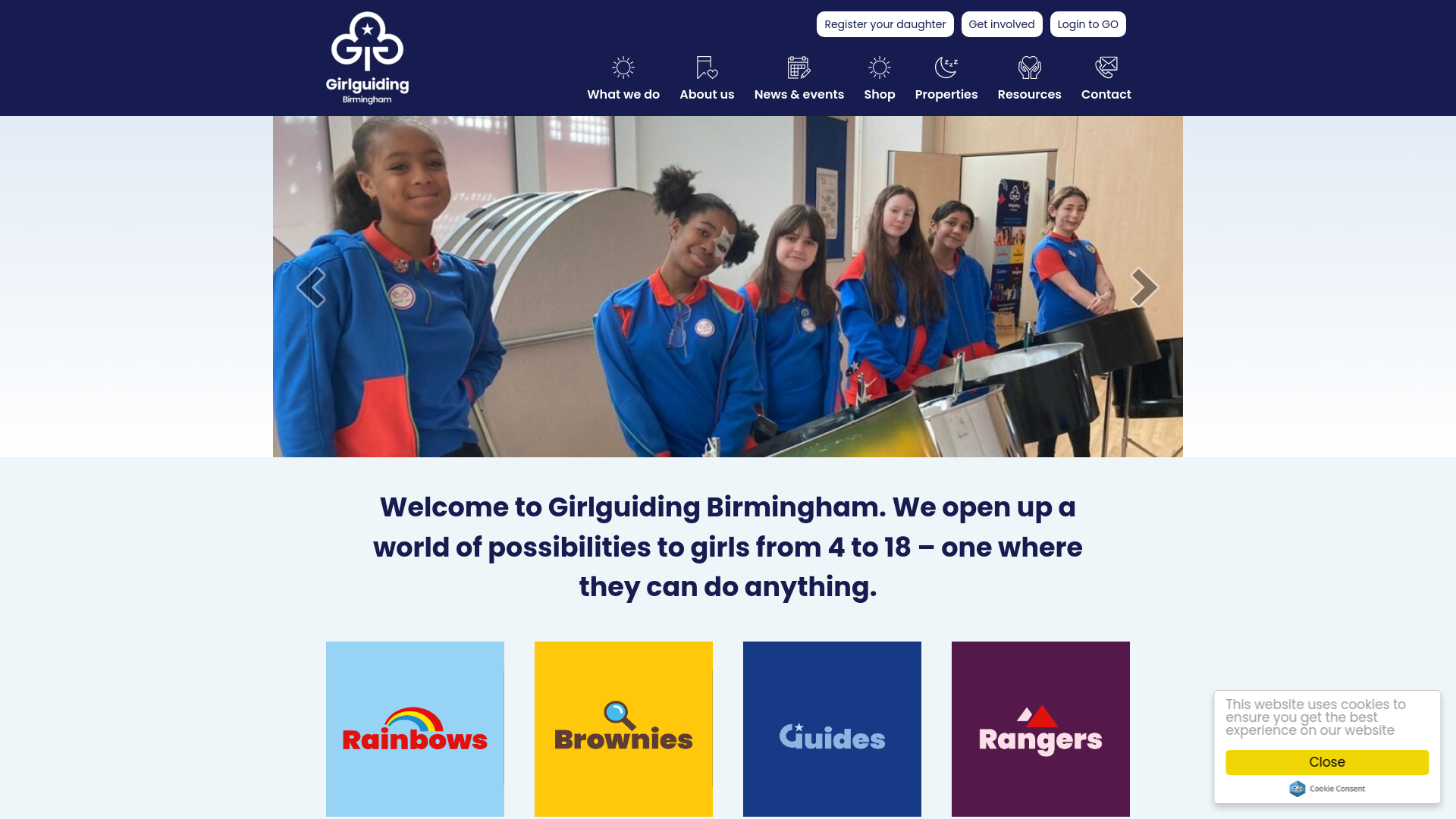 Website screenshot