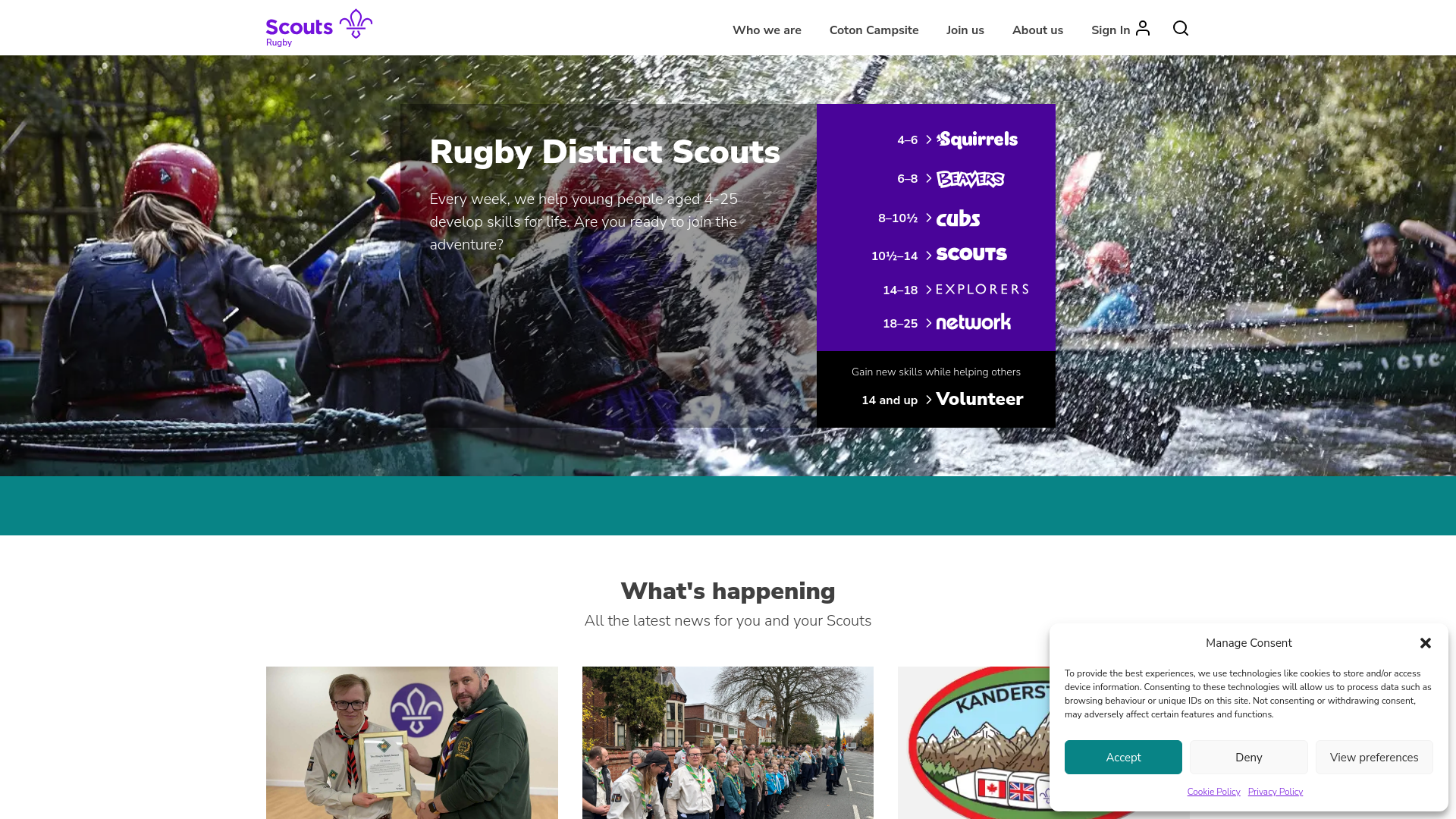 Website screenshot