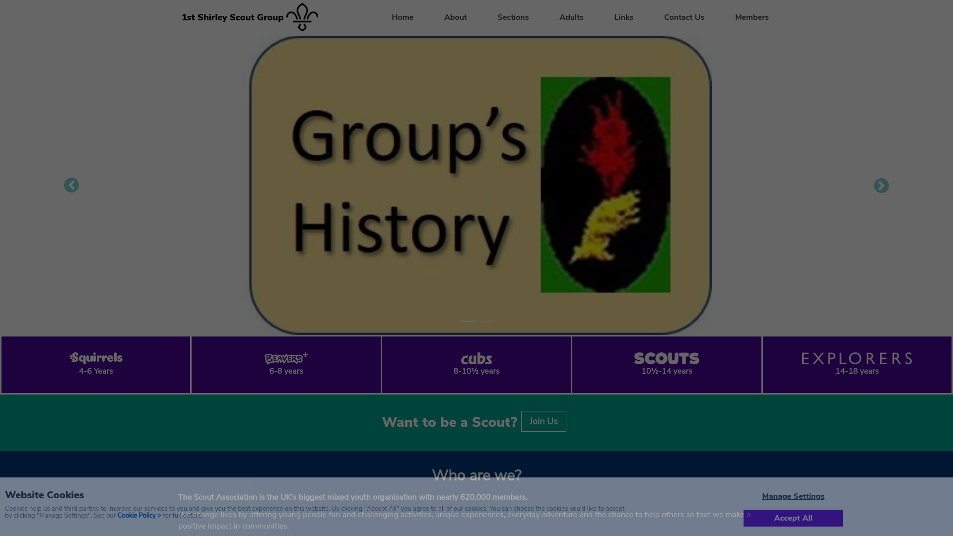 Website screenshot