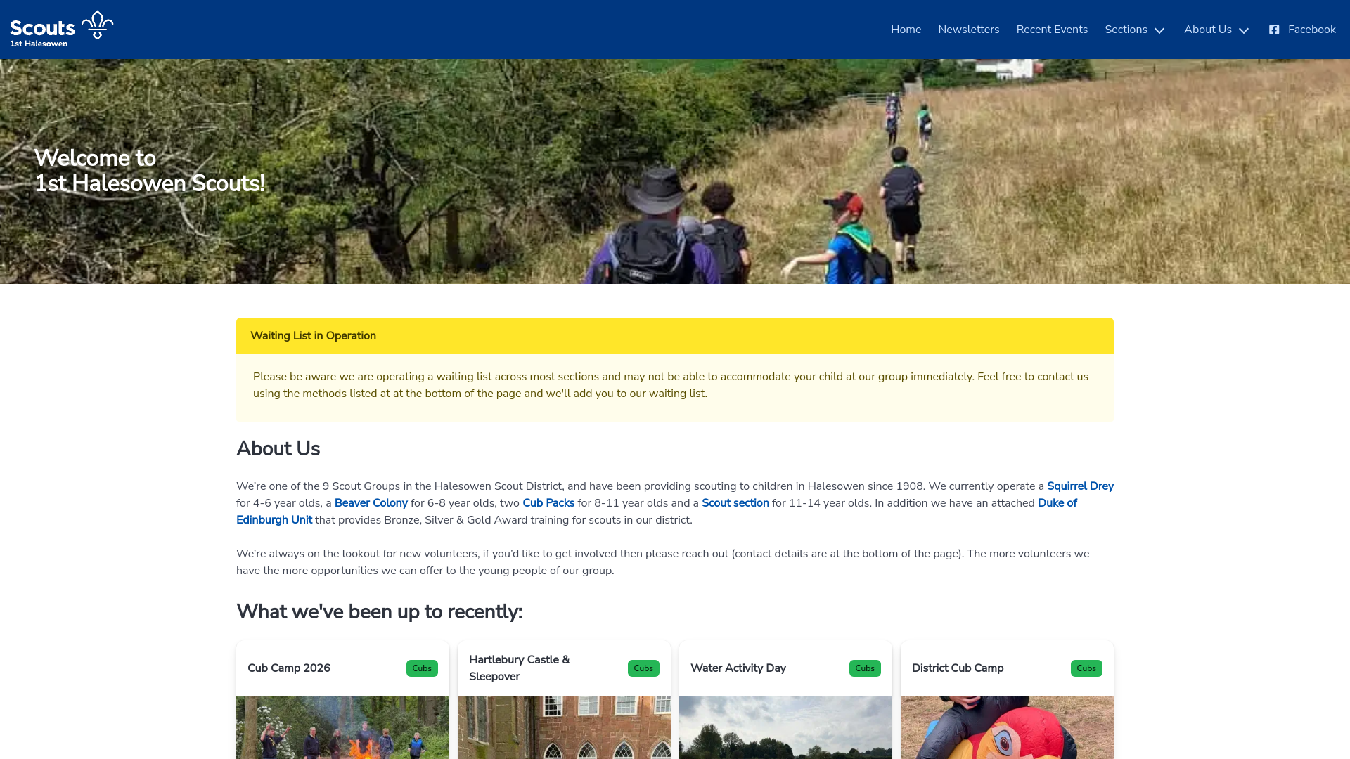Website screenshot