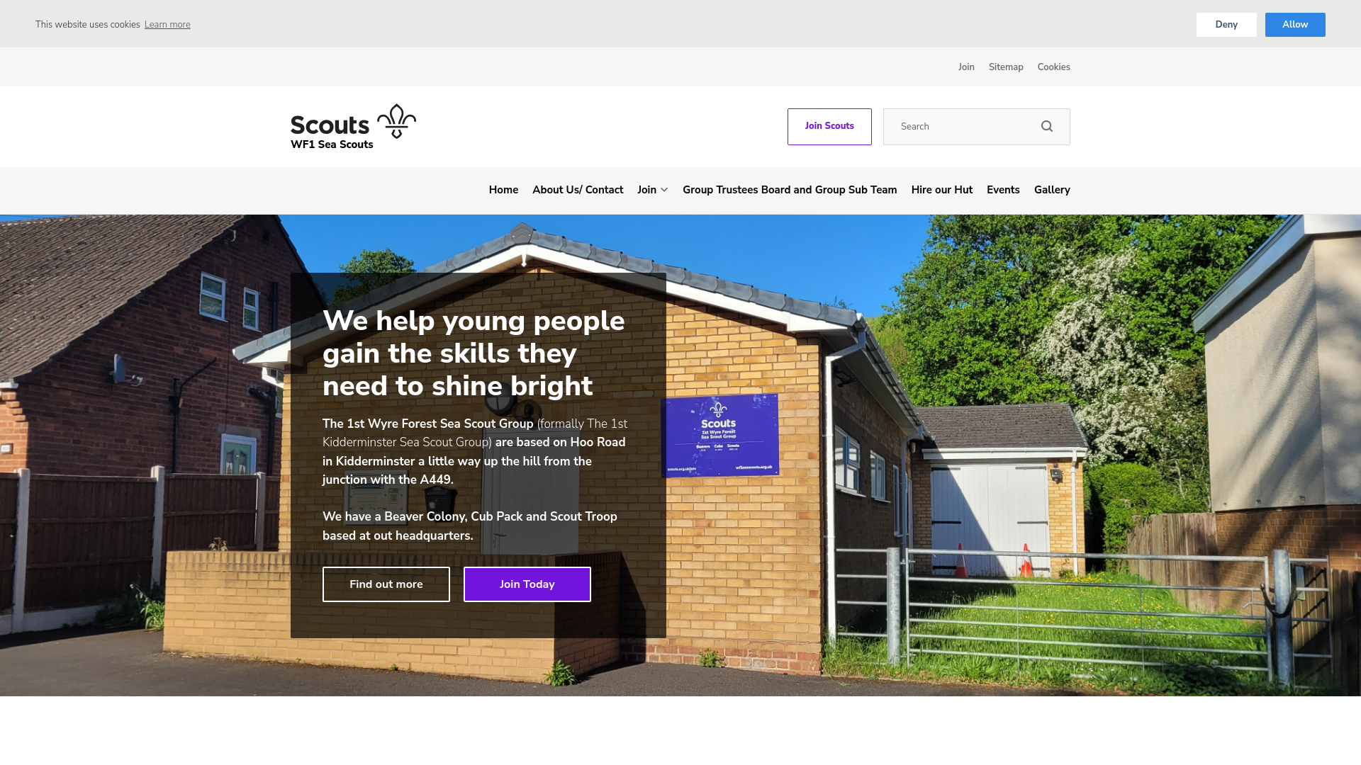 Website screenshot