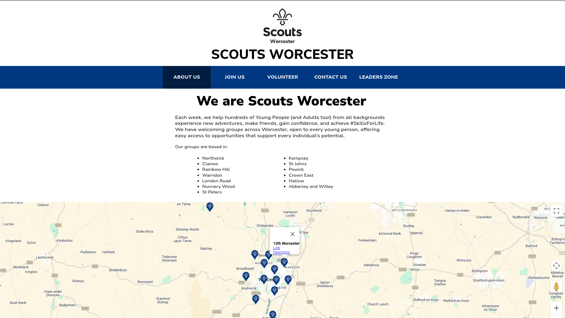 Website screenshot