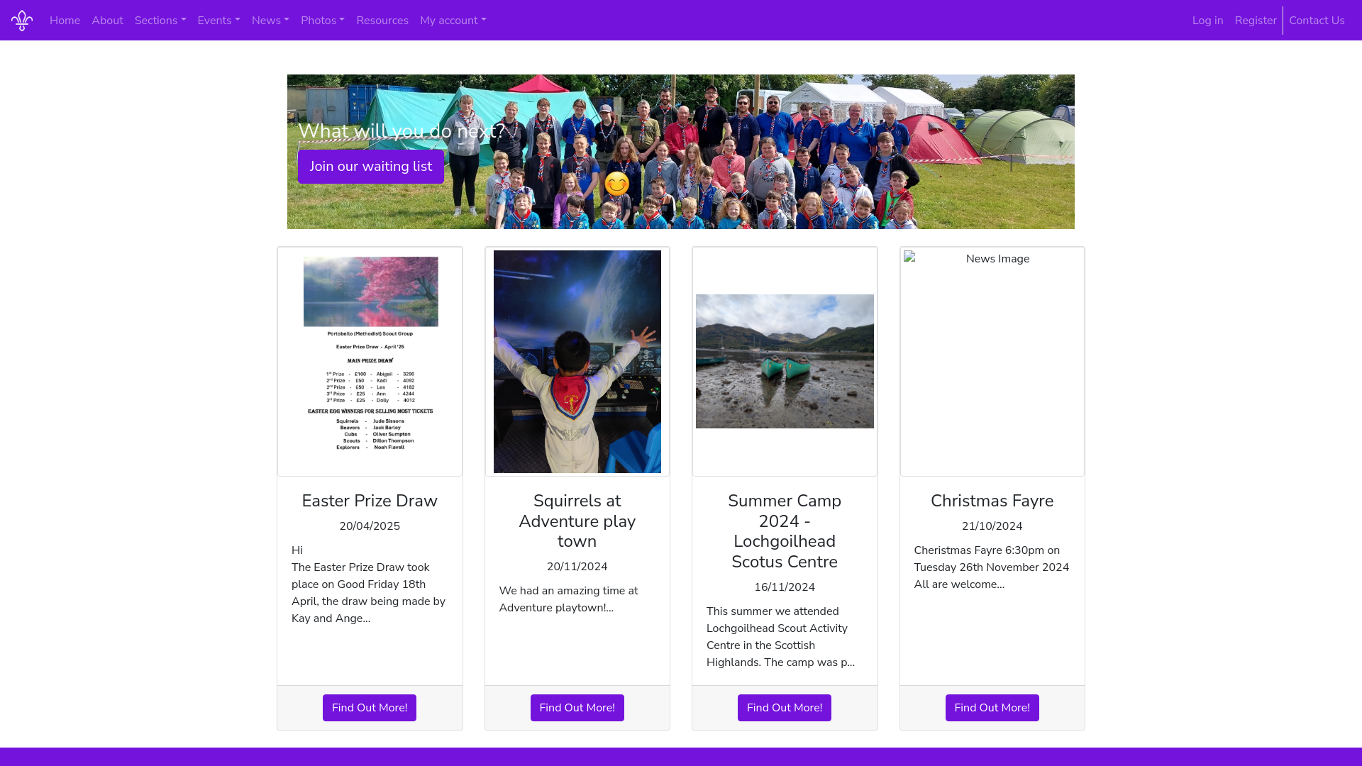 Website screenshot