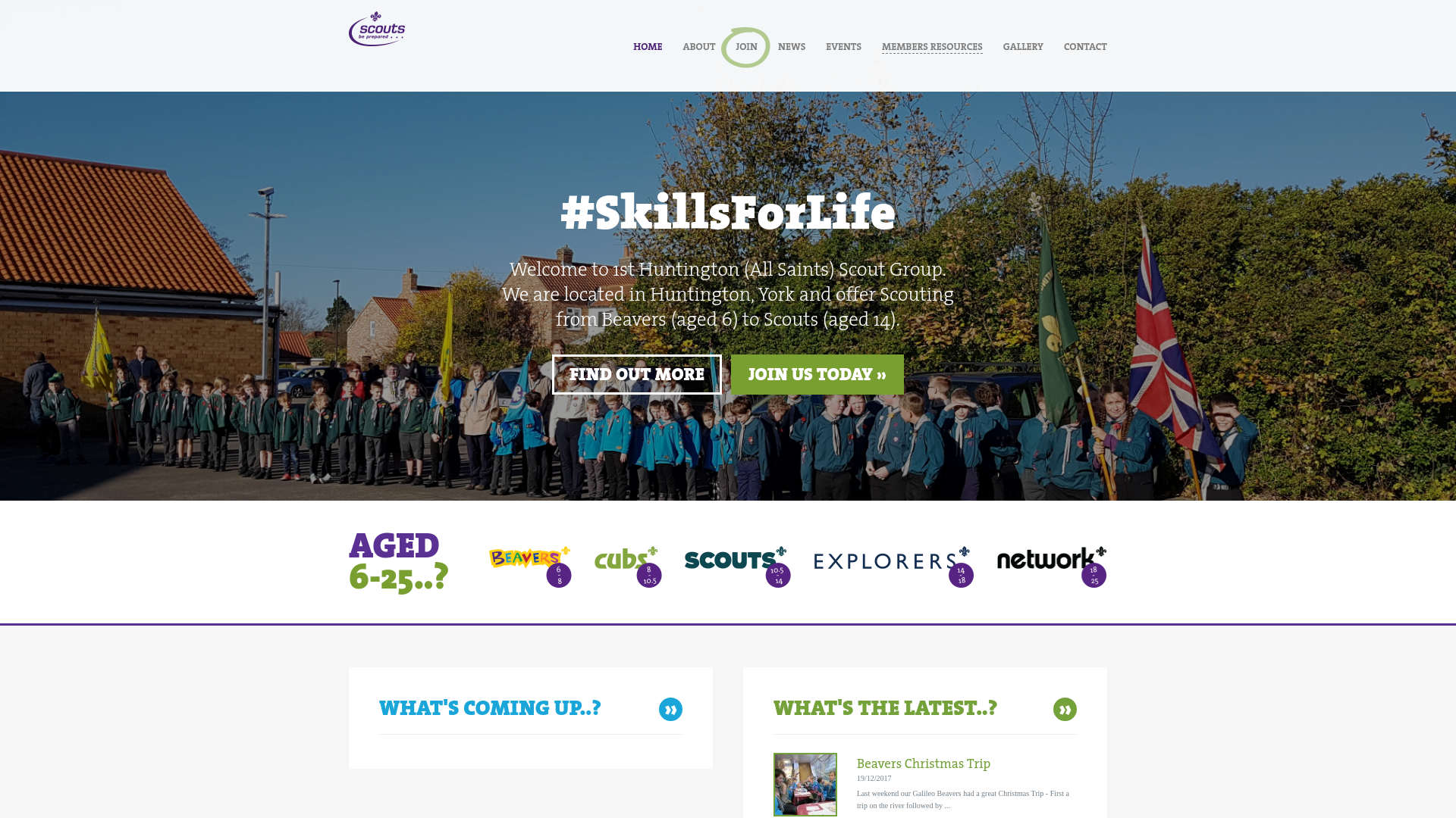 Website screenshot