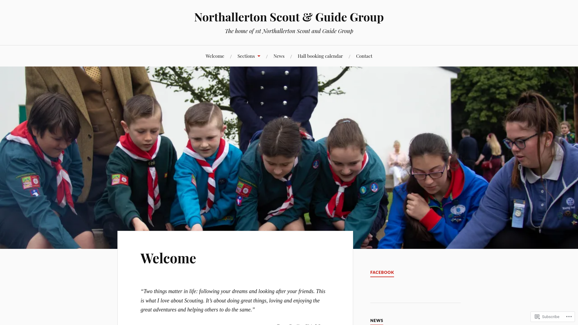 Website screenshot
