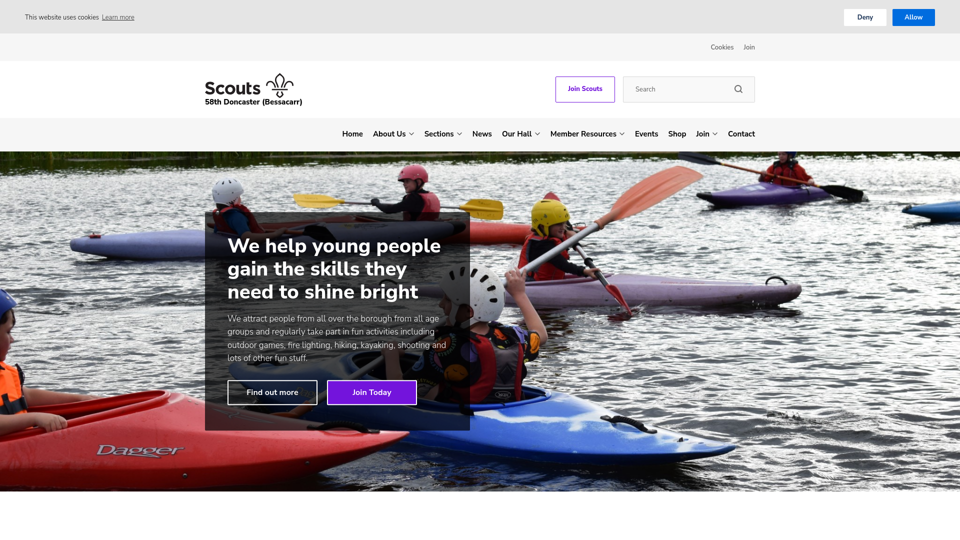 Website screenshot