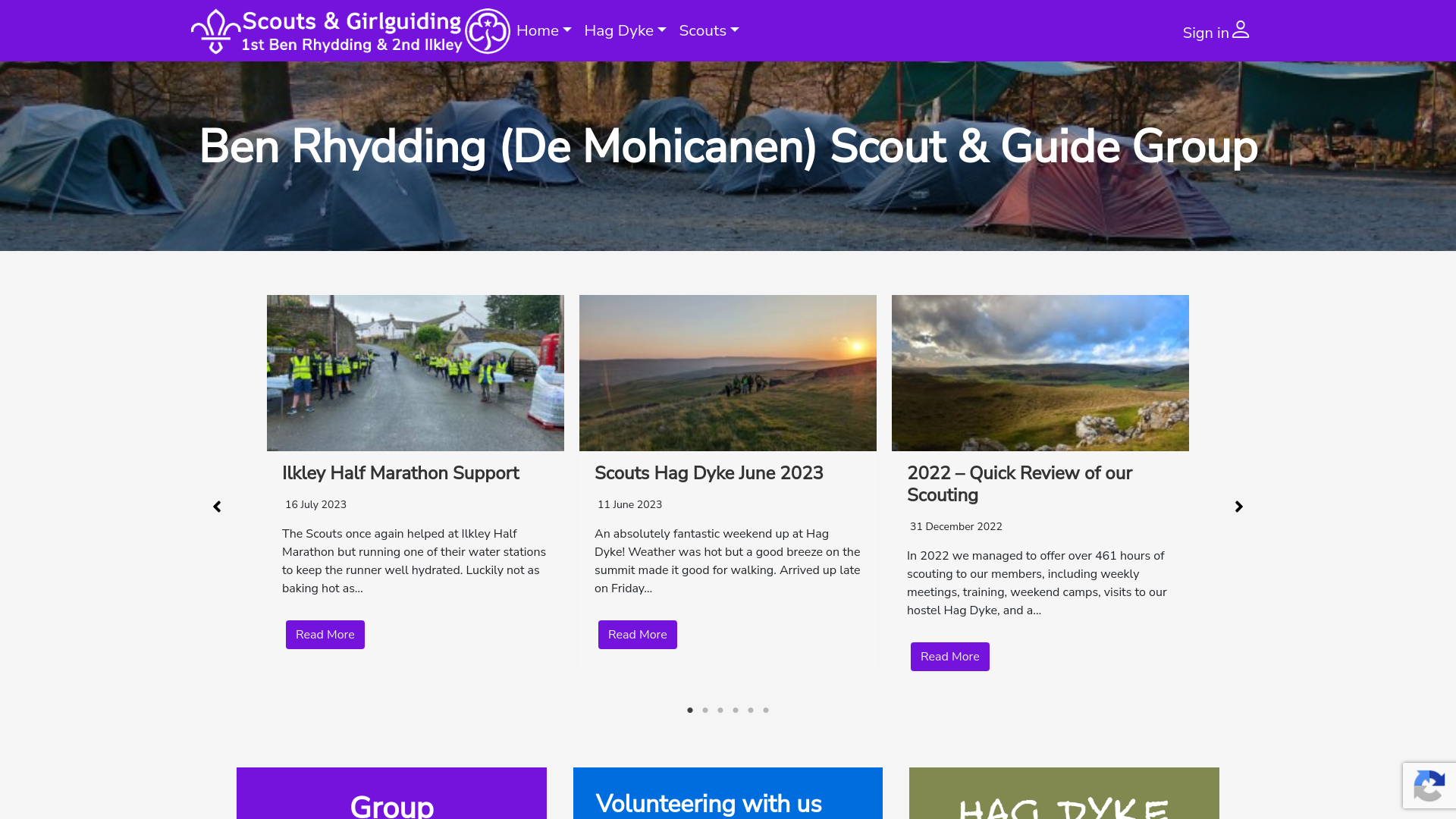 Website screenshot