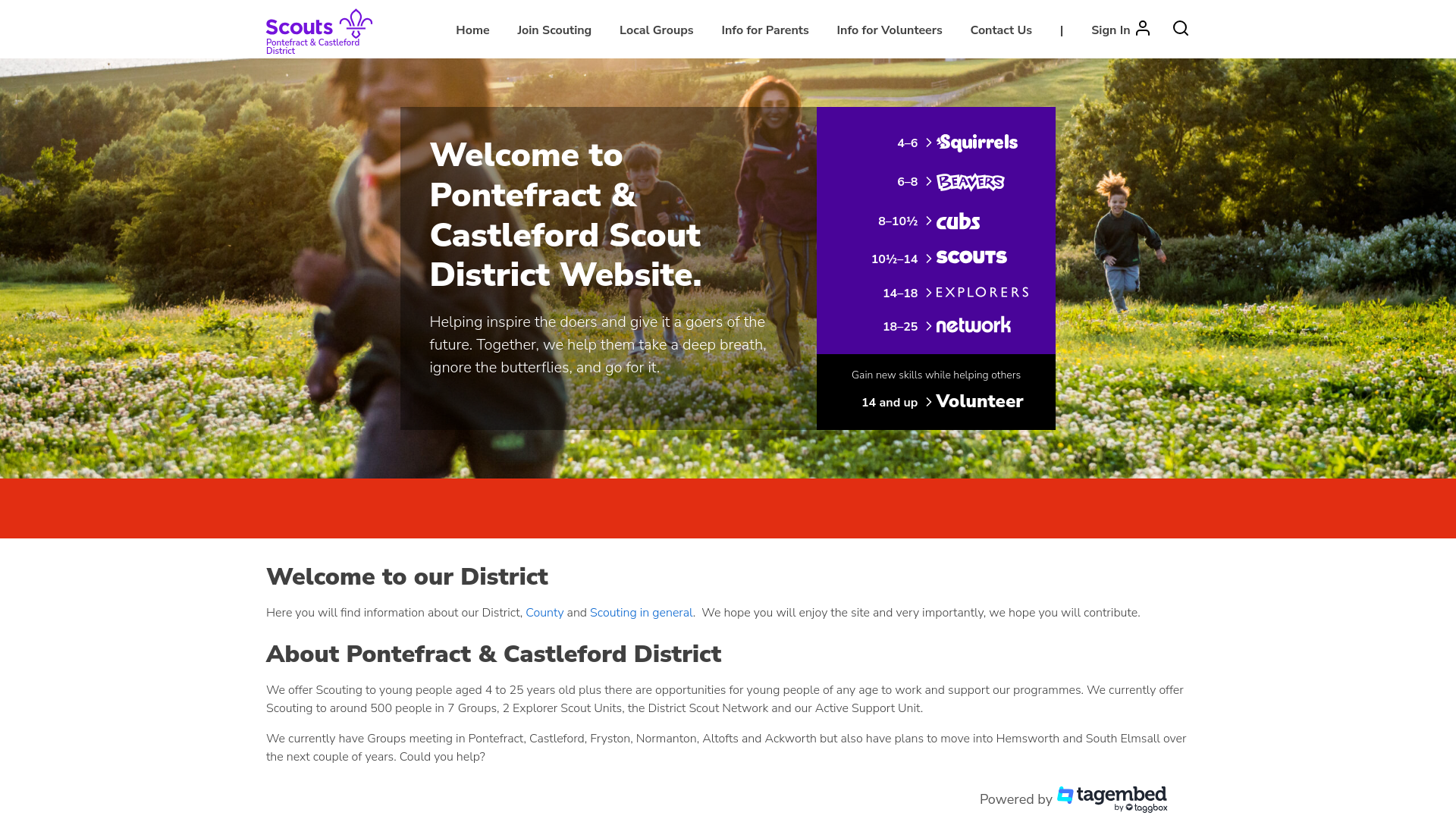 Website screenshot