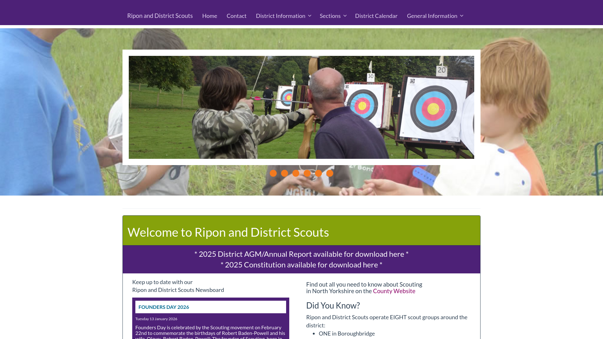 Website screenshot