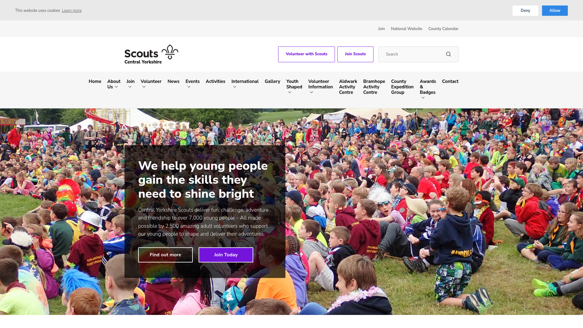 Website screenshot