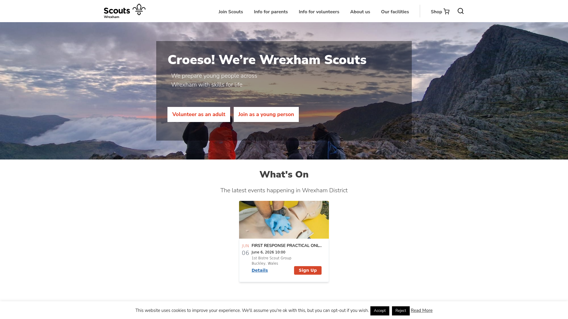 Website screenshot