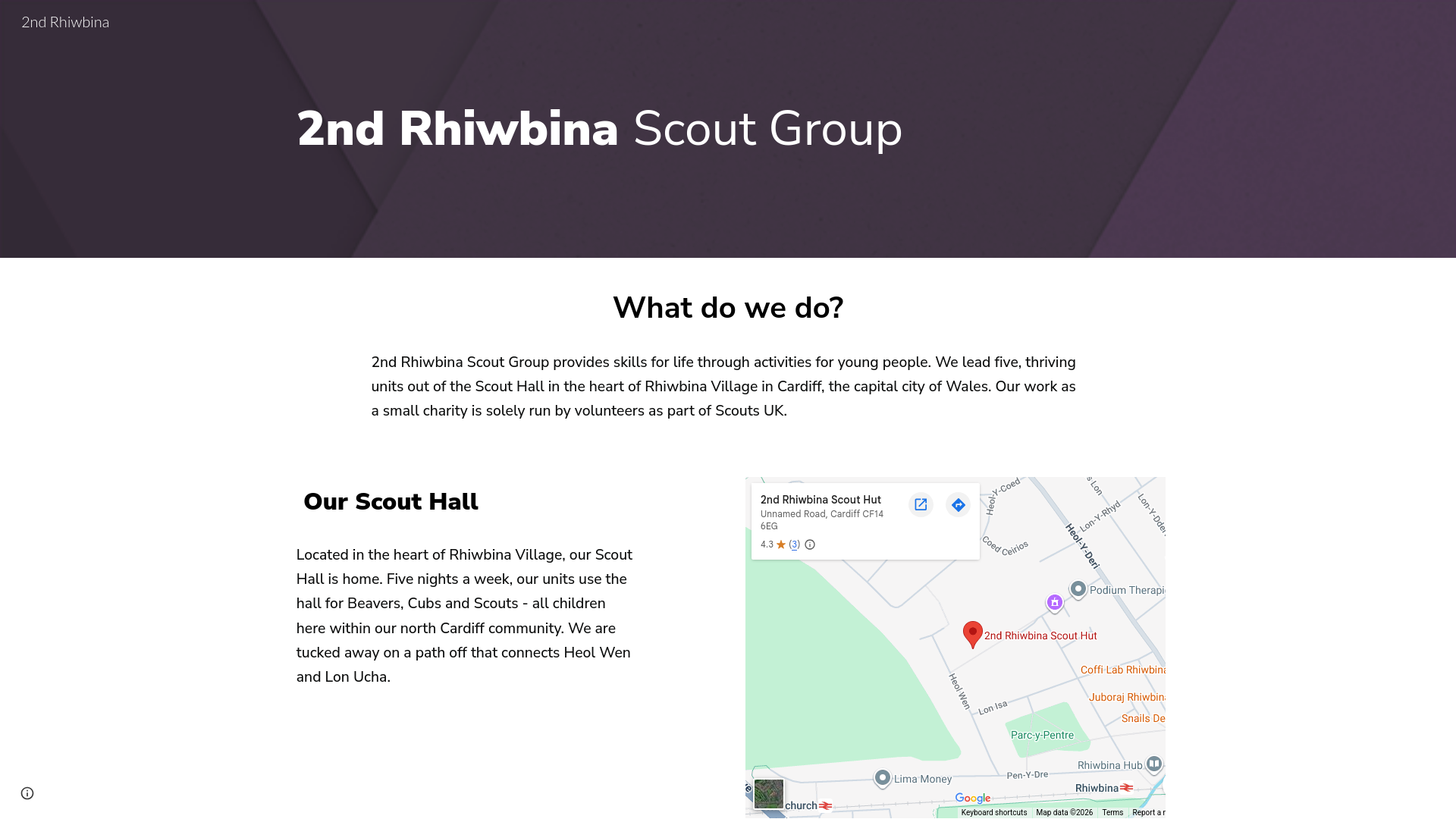 Website screenshot