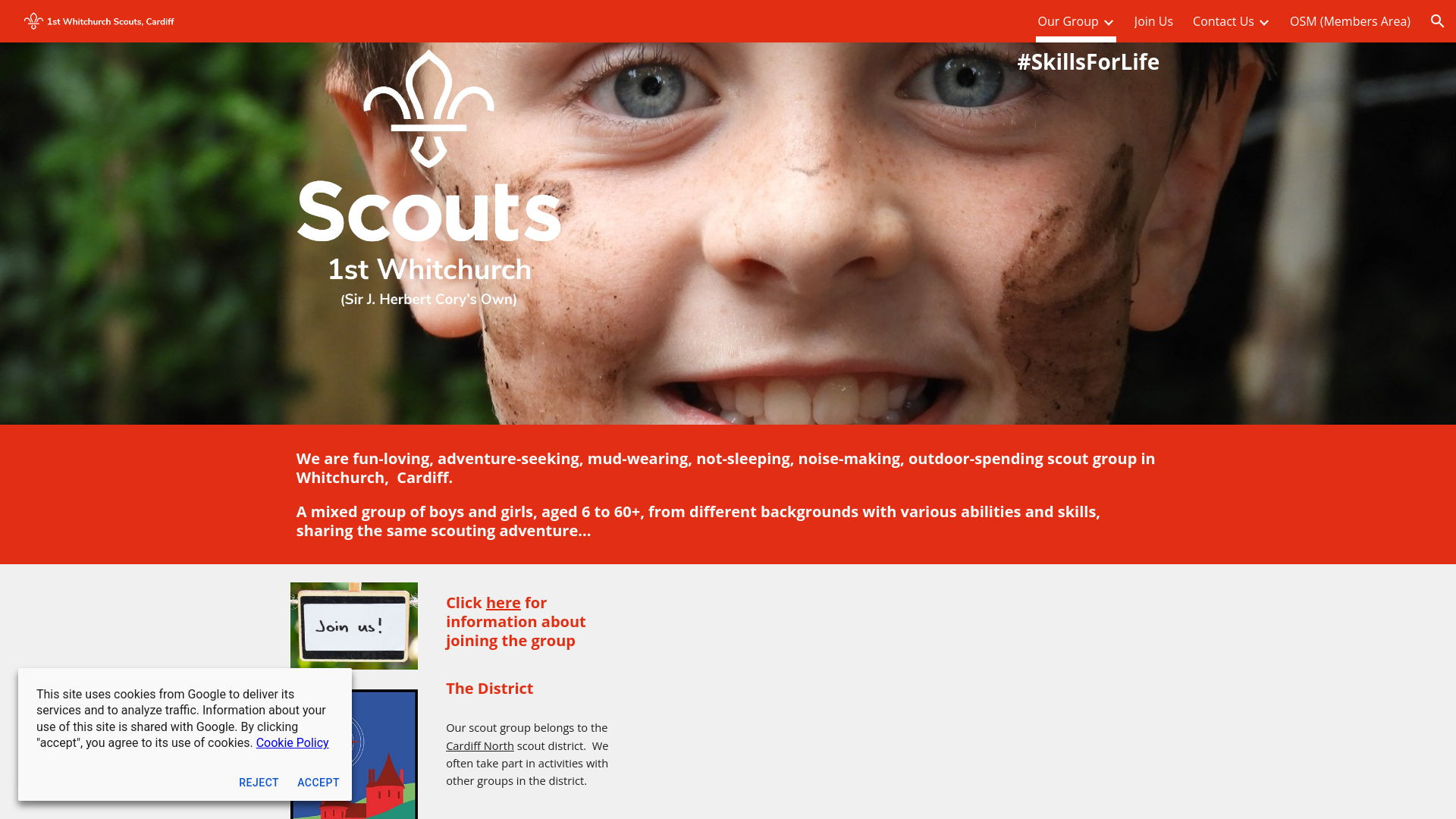 Website screenshot