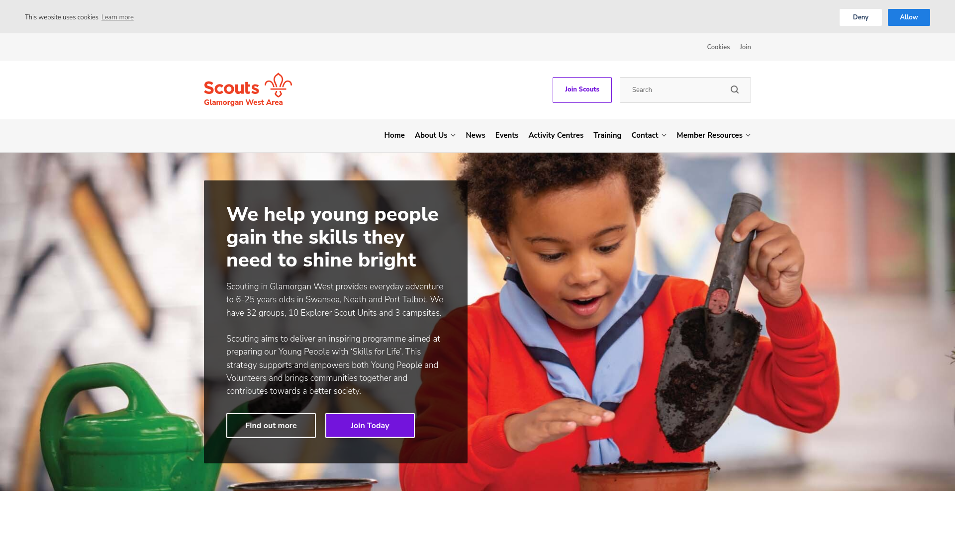 Website screenshot