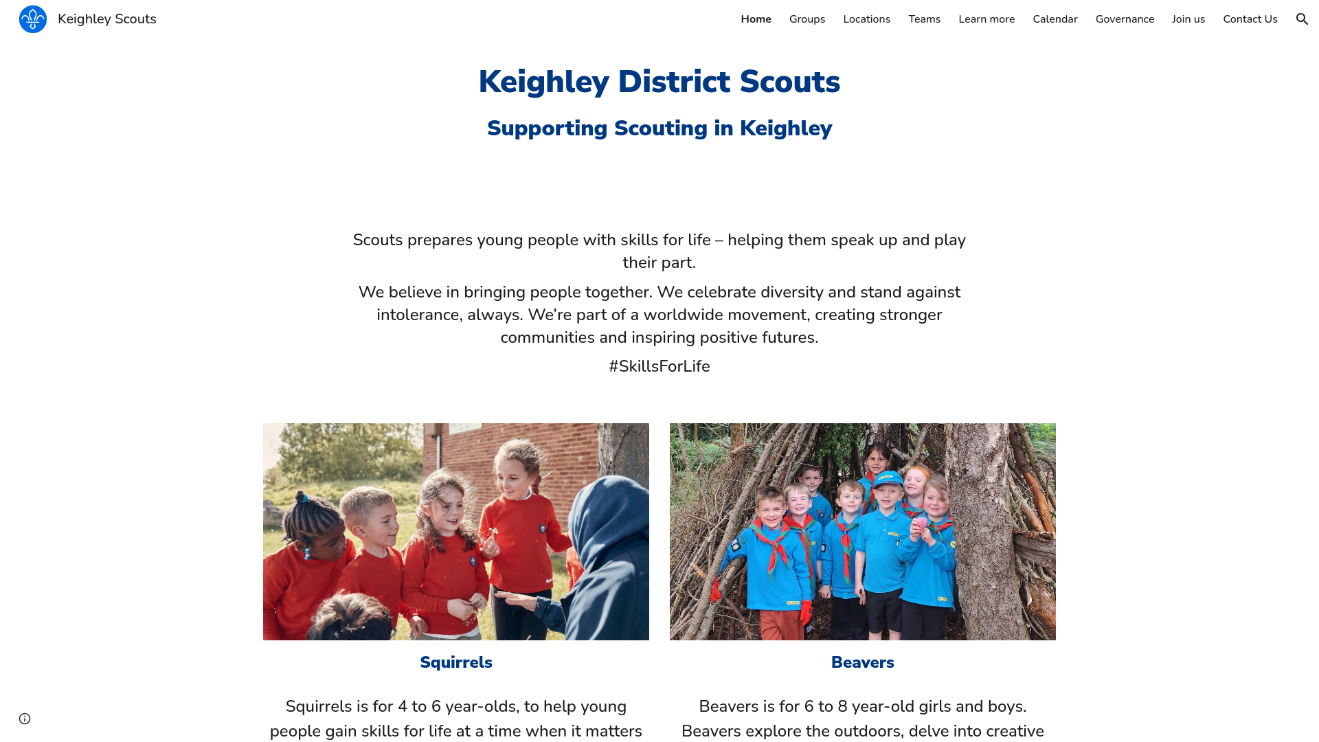 Website screenshot