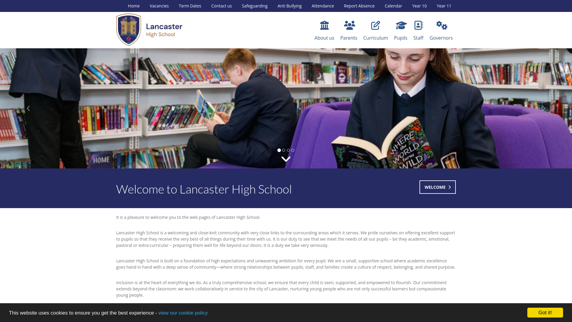 Website screenshot