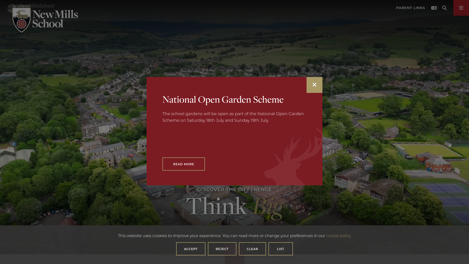 Website screenshot