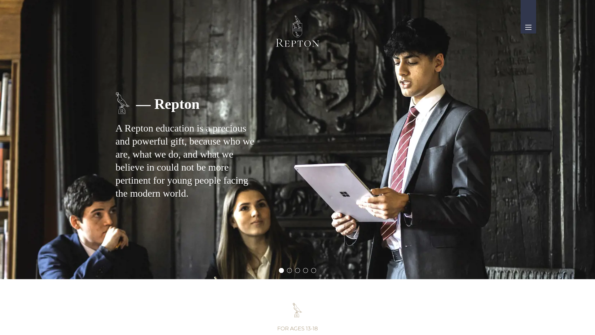 Website screenshot