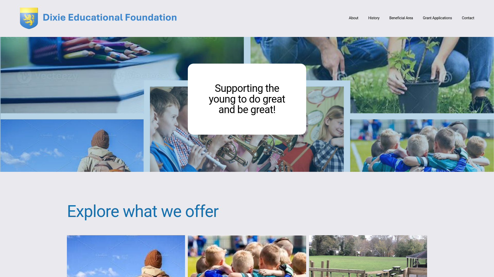 Website screenshot