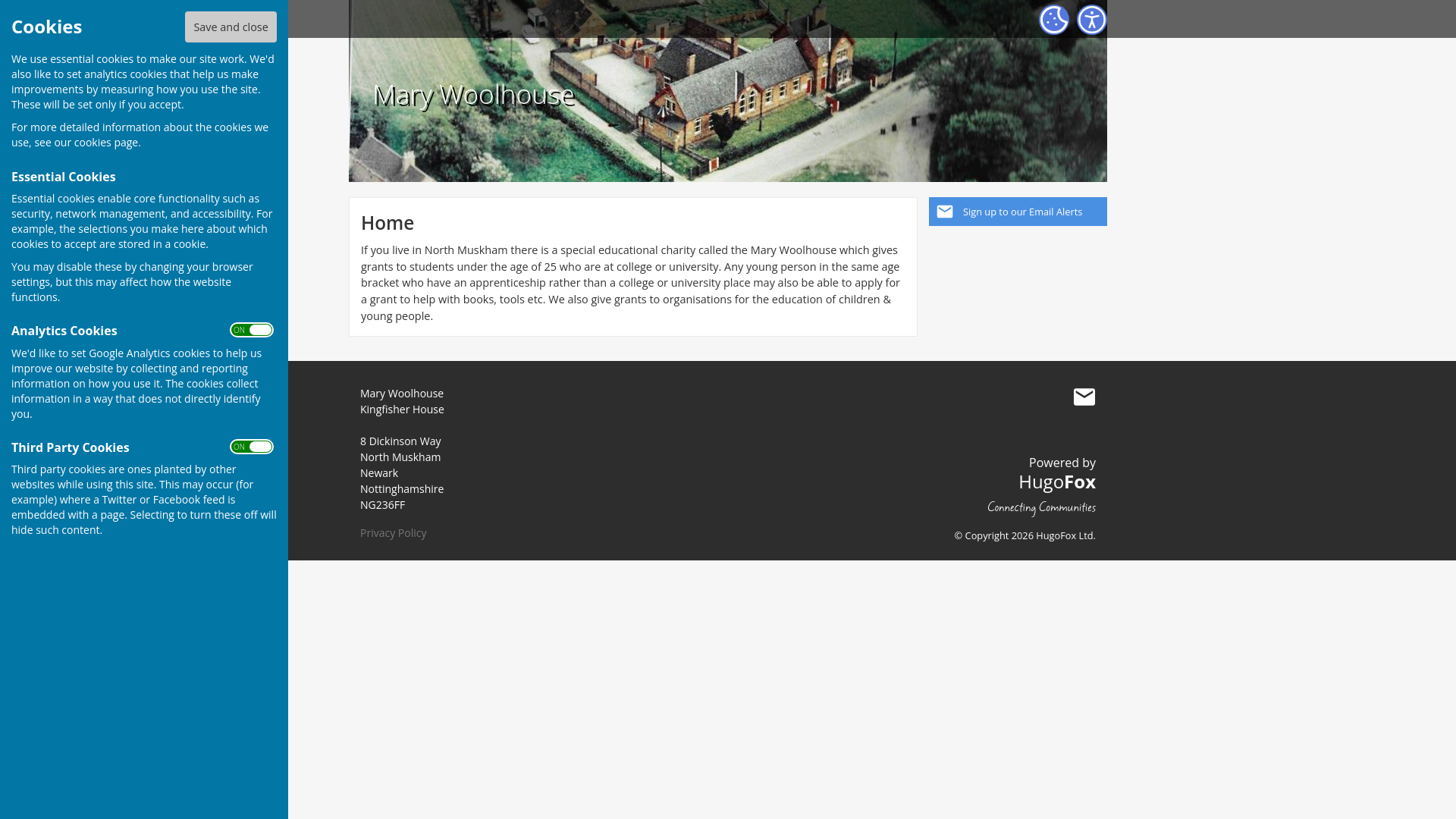 Website screenshot
