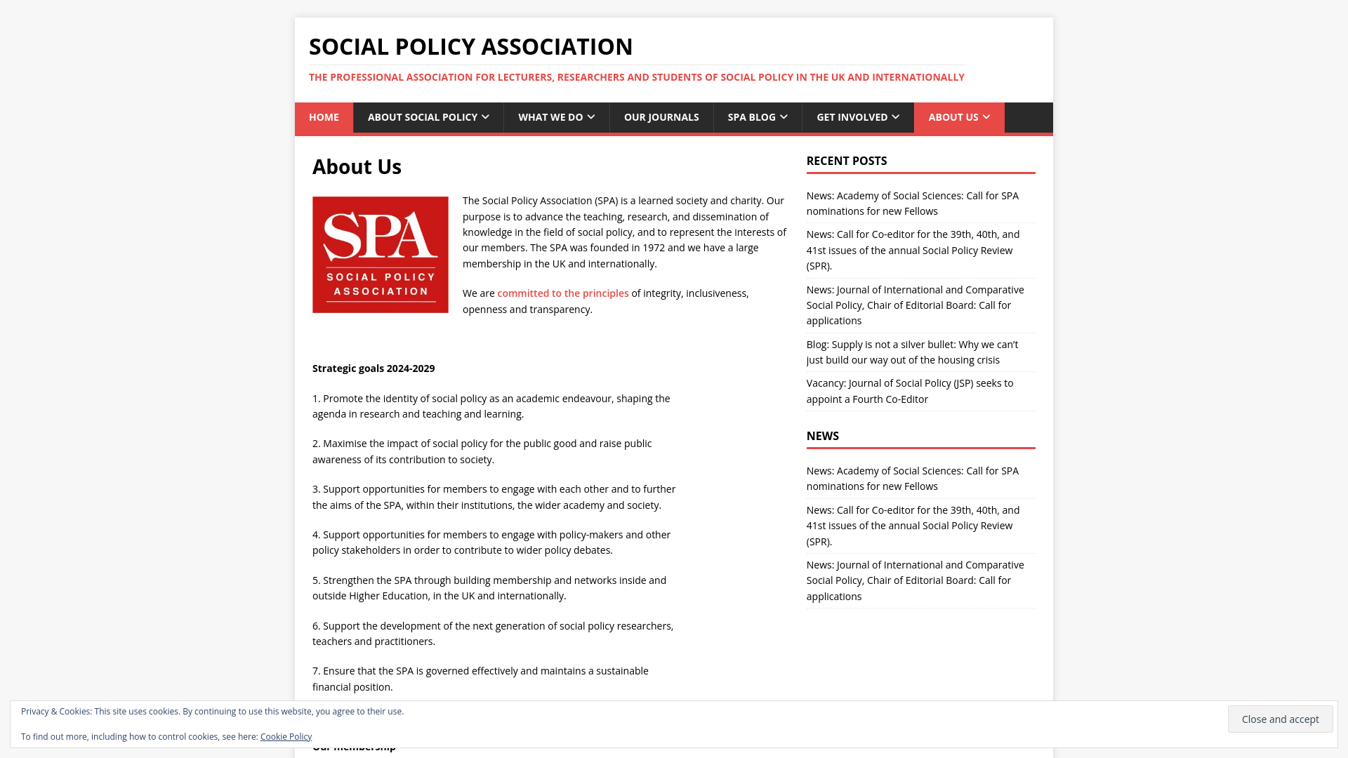 Website screenshot