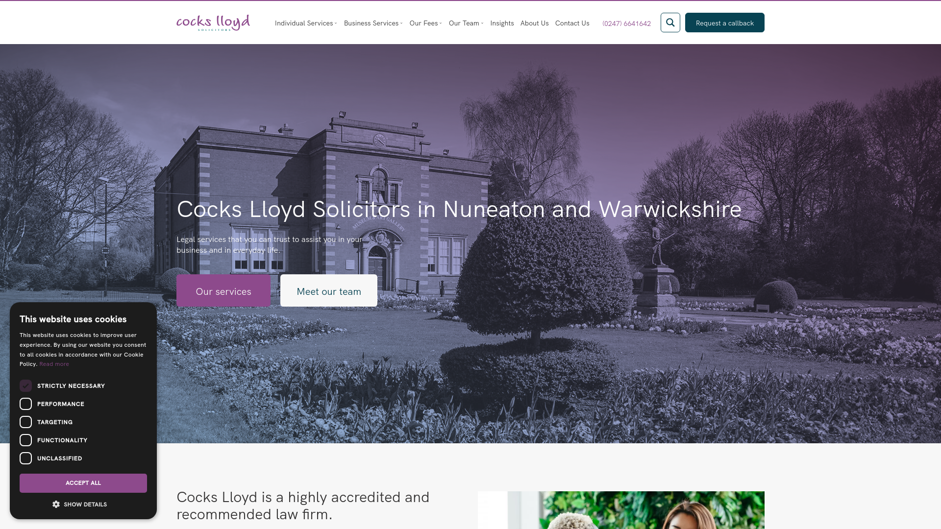 Website screenshot