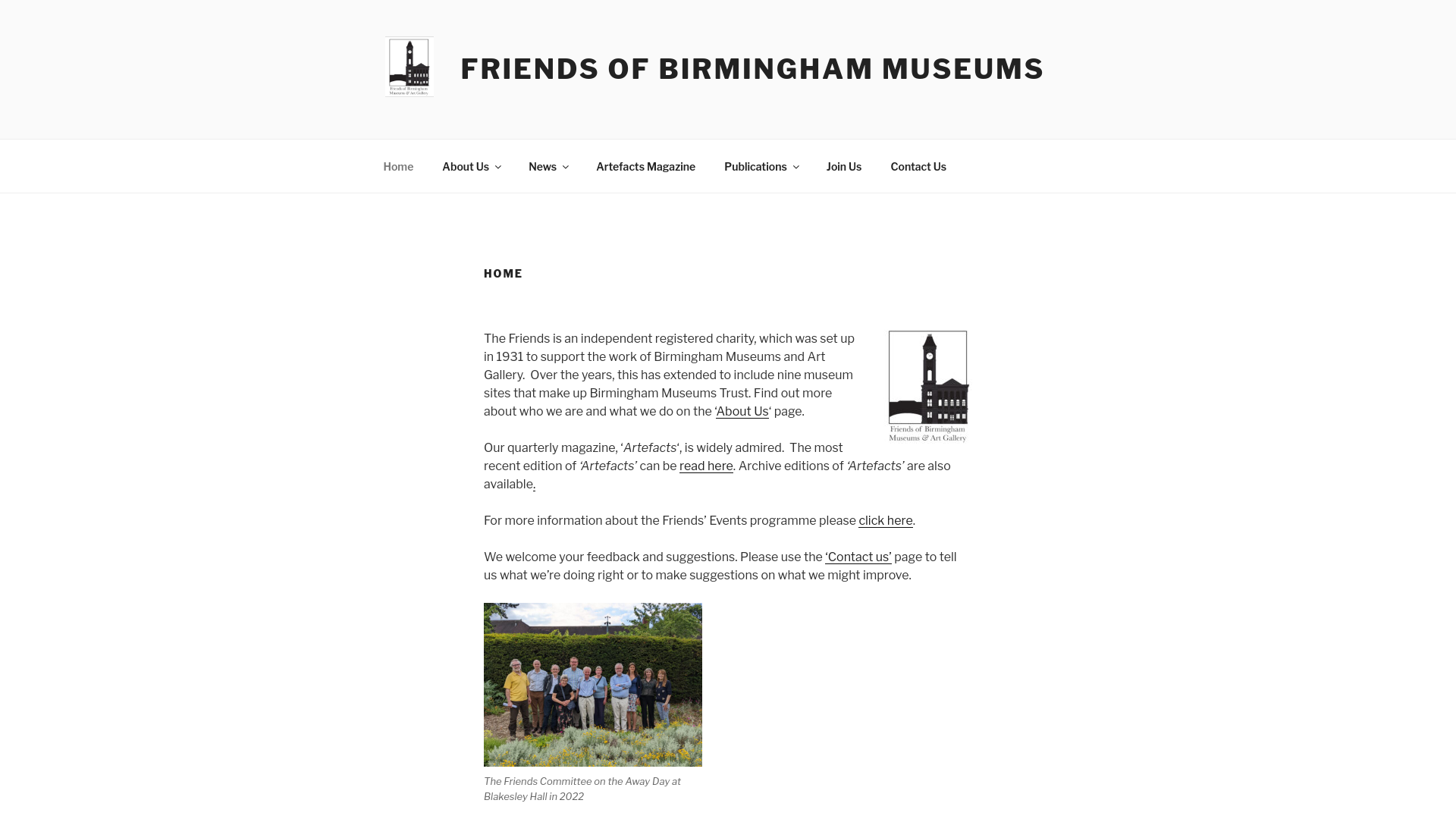 Website screenshot
